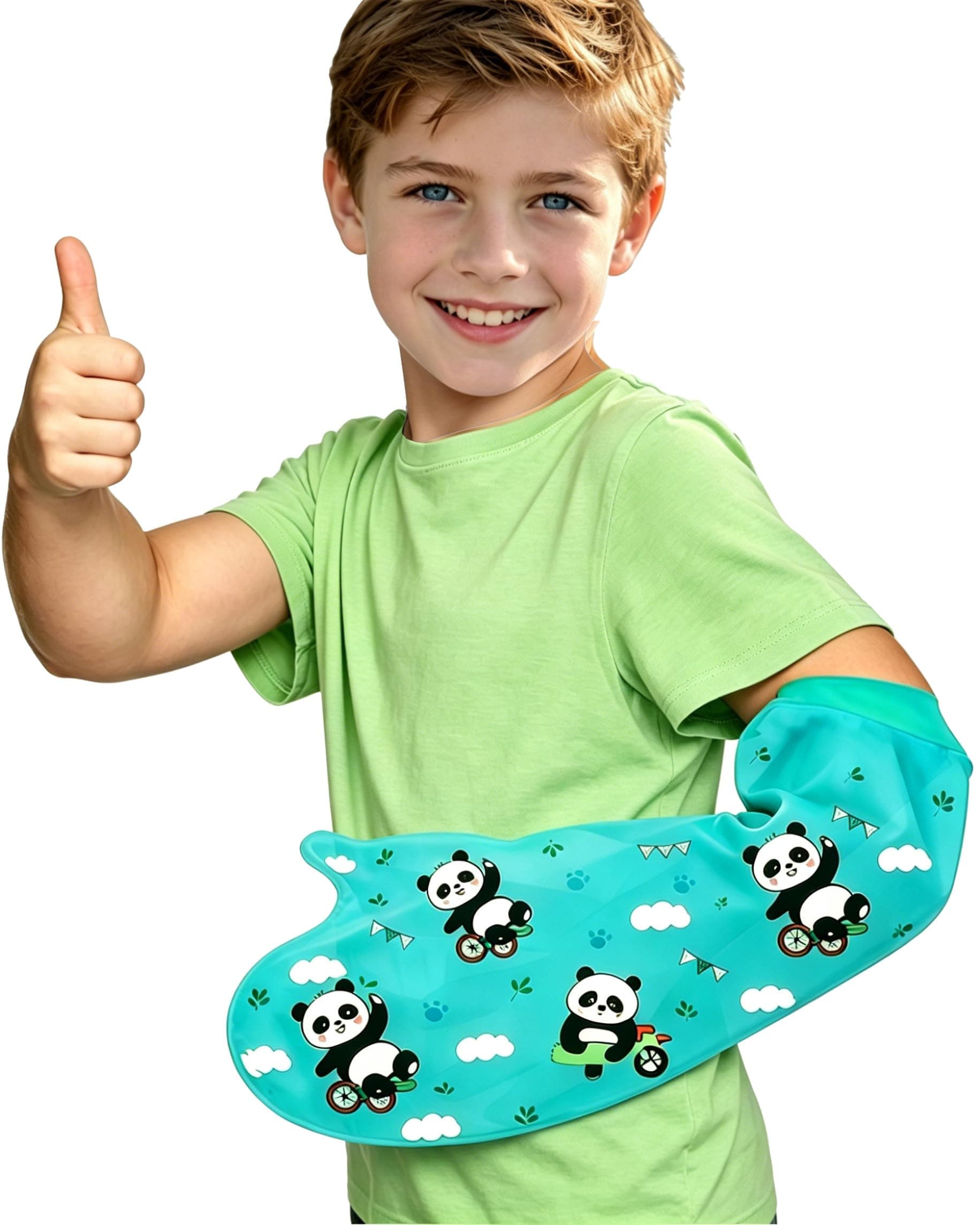 EuyiHlybt Waterproof Cast Cover Arm Kids for Swimming, Cute Panda Pattern