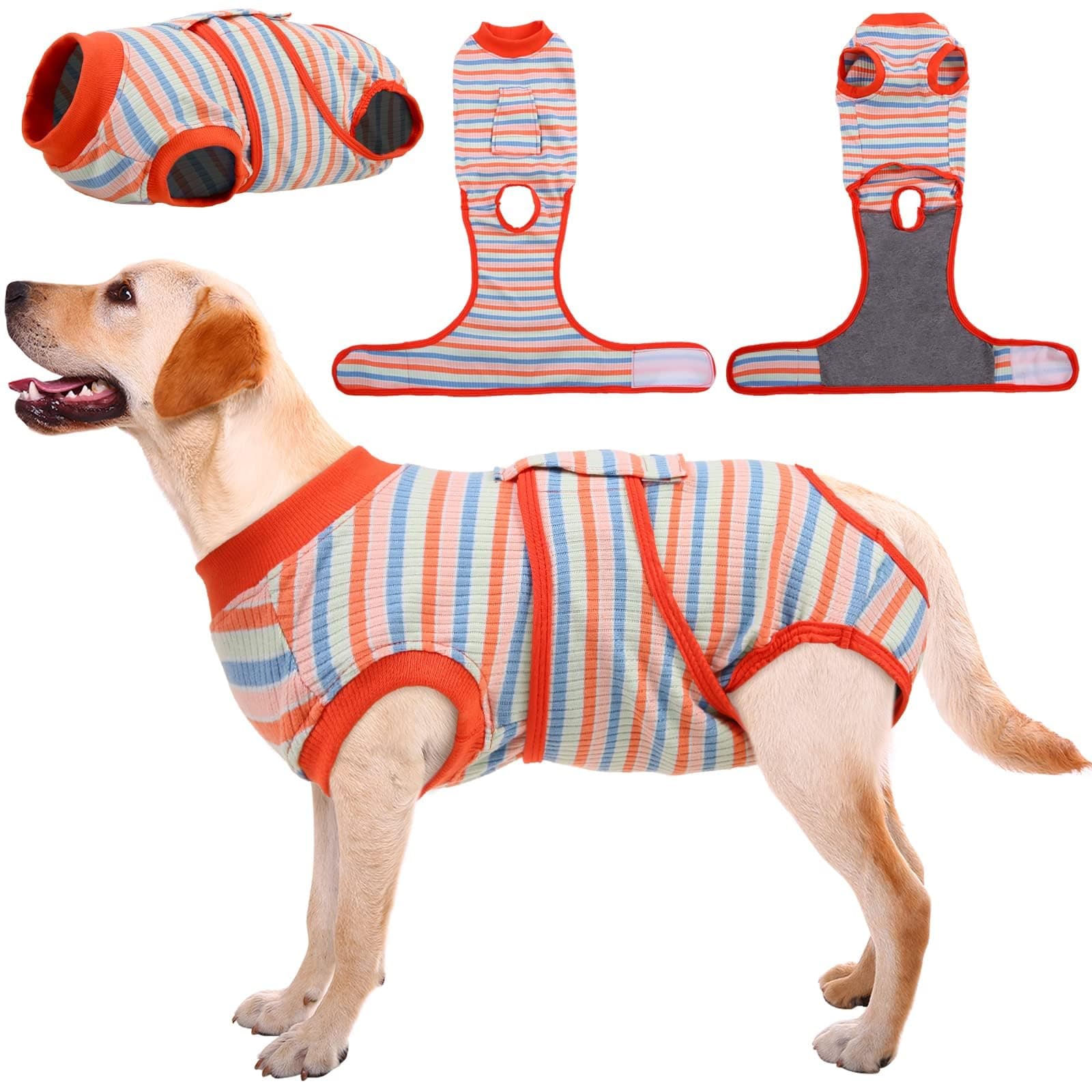 Kuoser Dog Recovery Suit Female, Dog Onesie for Surgery, Female Spay and Male Neuter Onesie for Post-Op Care, Prevent Licking Puppy Onesies