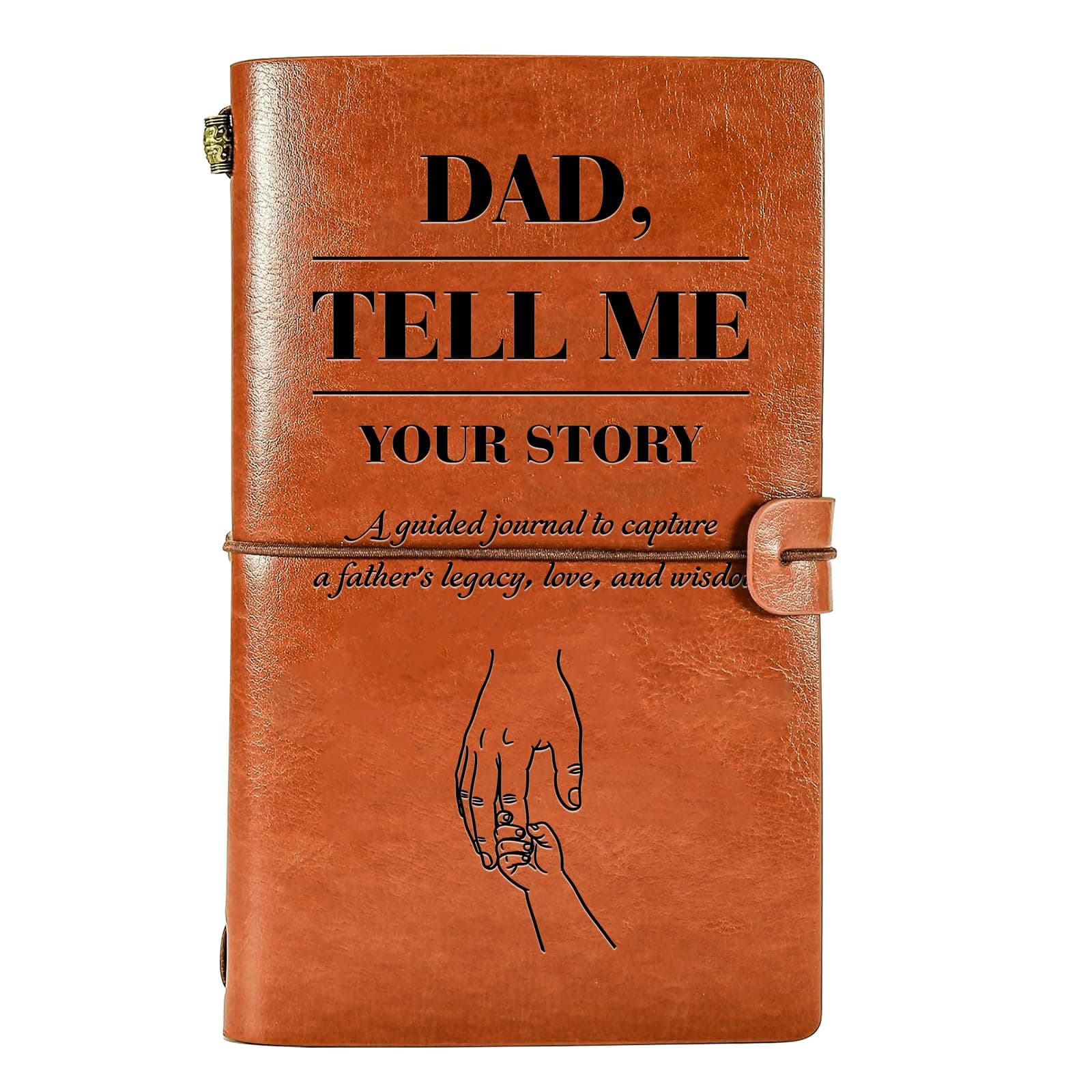 Heirloom Gifts for Your Dad, Father's Legacy Leather Journal to Share His Life Story, Appreciation Gifts for Birthday Retirement Father's Day