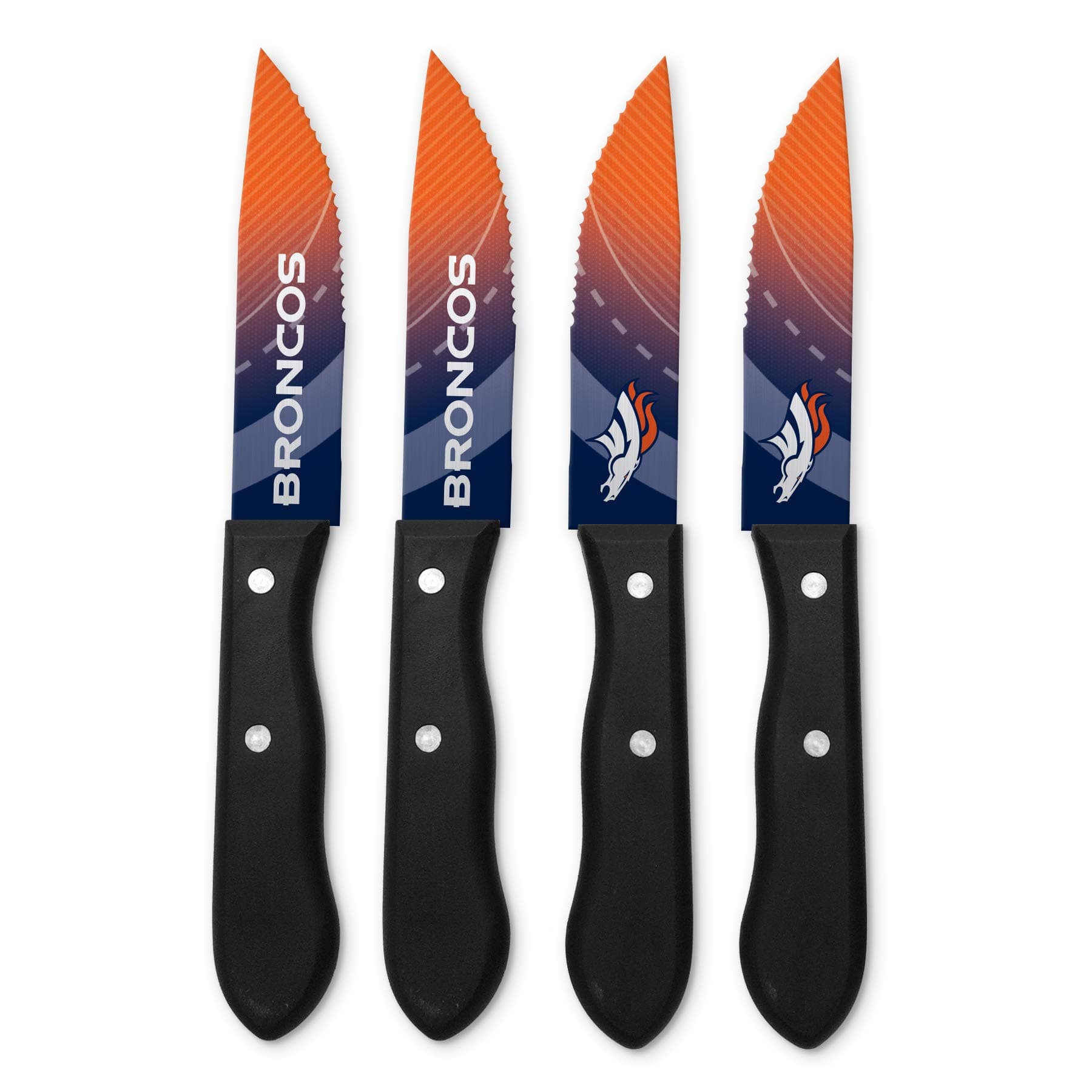 The Sports Vault by Inglasco NFL Denver Broncos Steak Knives