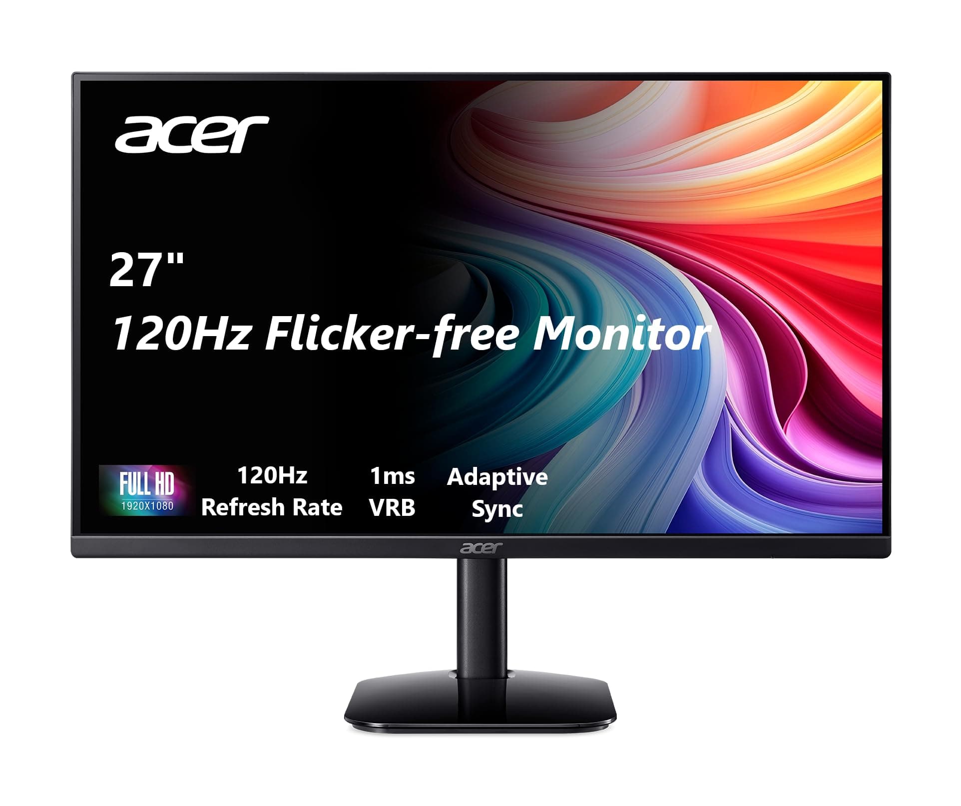 Acer 27in FHD 1920x1080 IPS 120Hz Gaming Monitor | Office KB272 G0bi