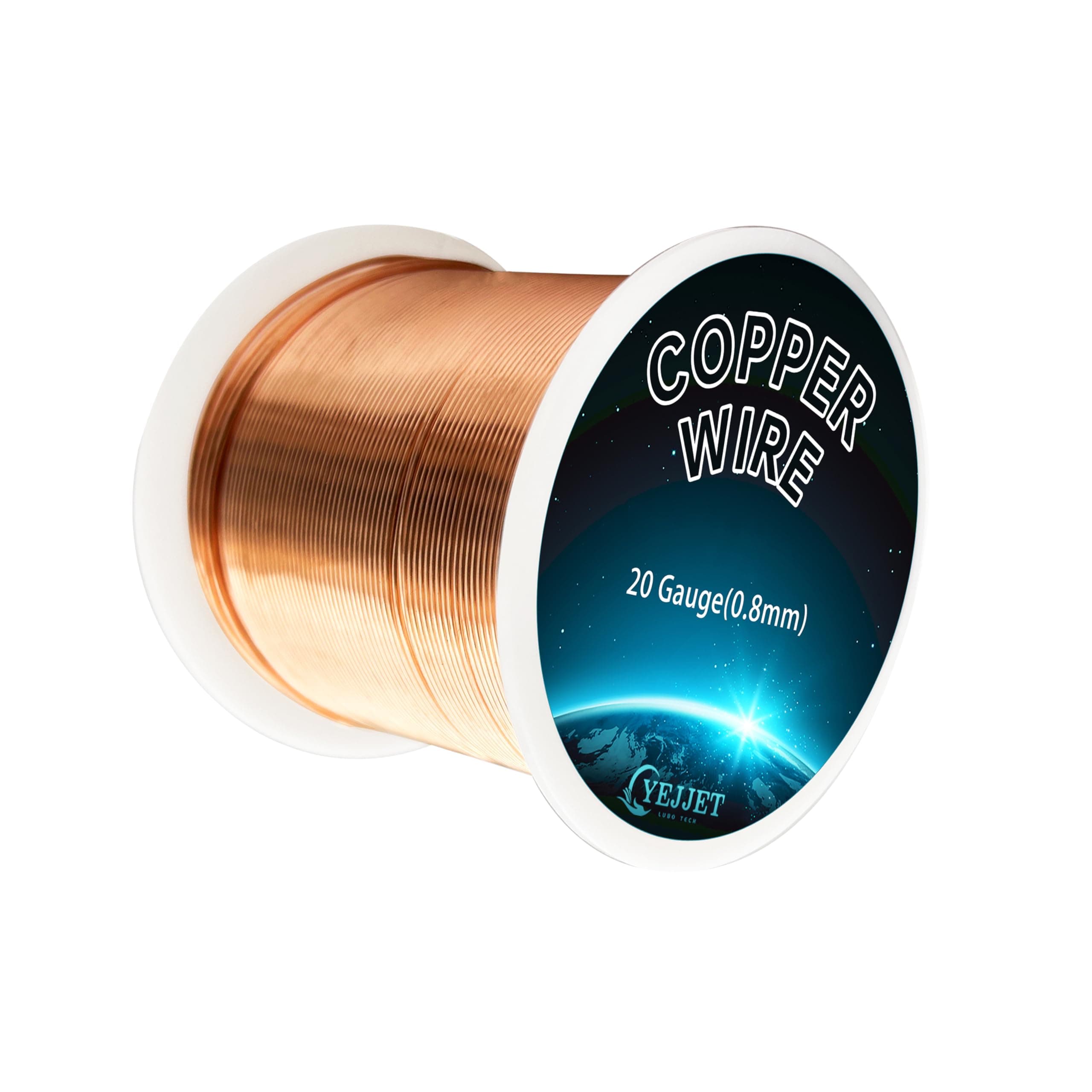 99.9% Pure 20 Gauge Copper Wire for Jewelry Making, 1 Pound 315 Ft for Art Crafts Design, Electroculture, Soft Copper Wire