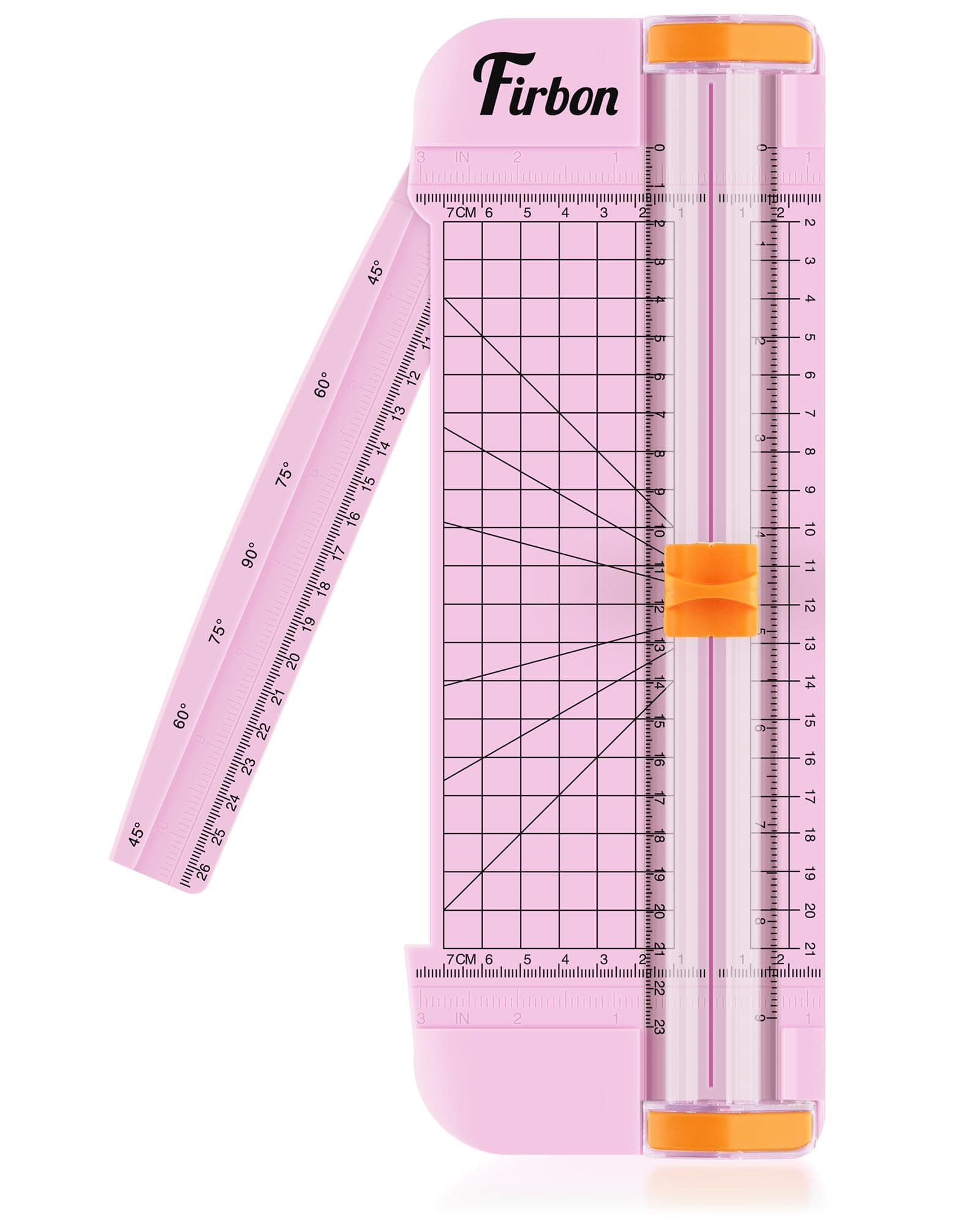 Firbon A5 Paper Cutter, Small Straight Paper Trimmer with Side Ruler