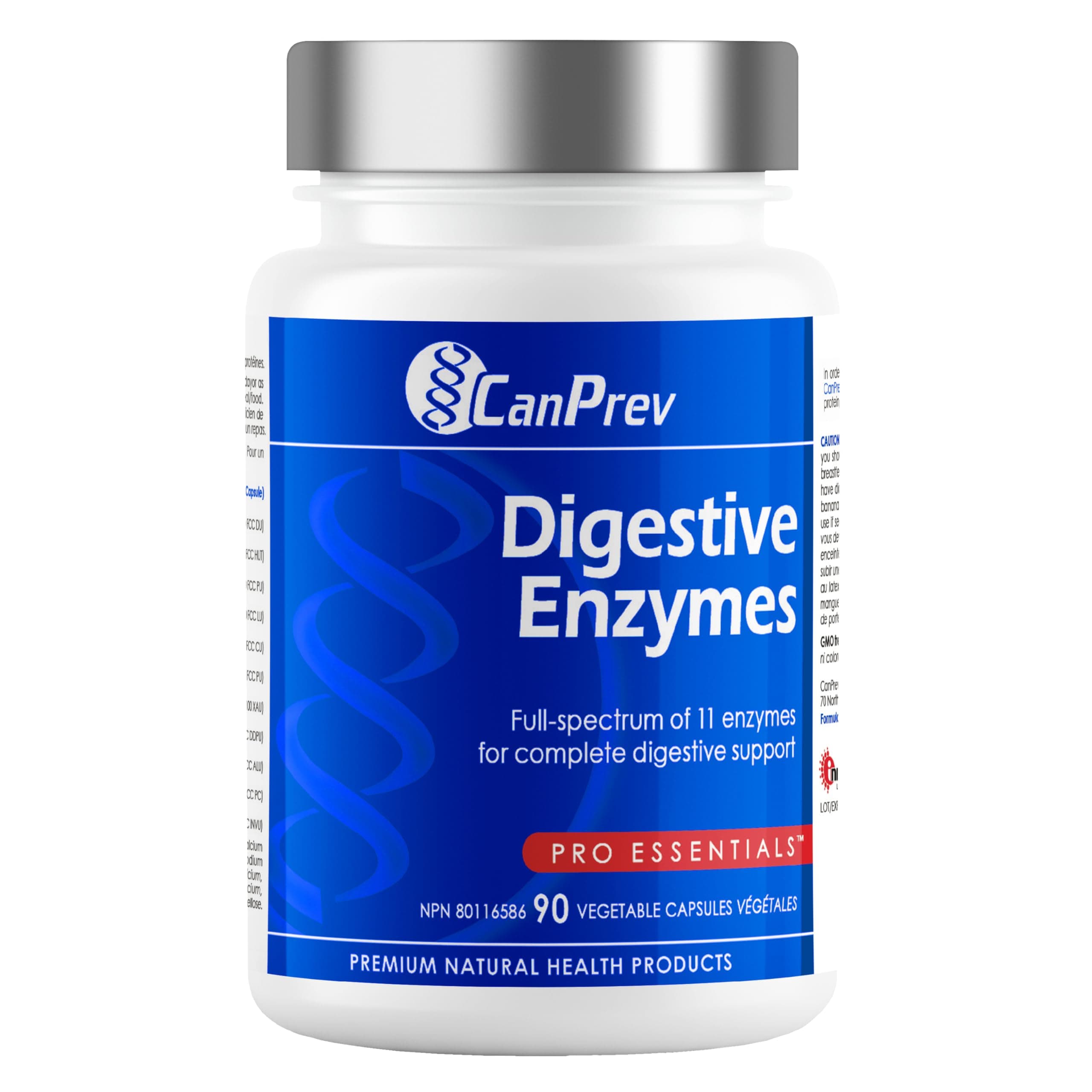 CanPrev Digestive Enzyme Supplement, For Adults, 90 Capsules, 30 Day Supply