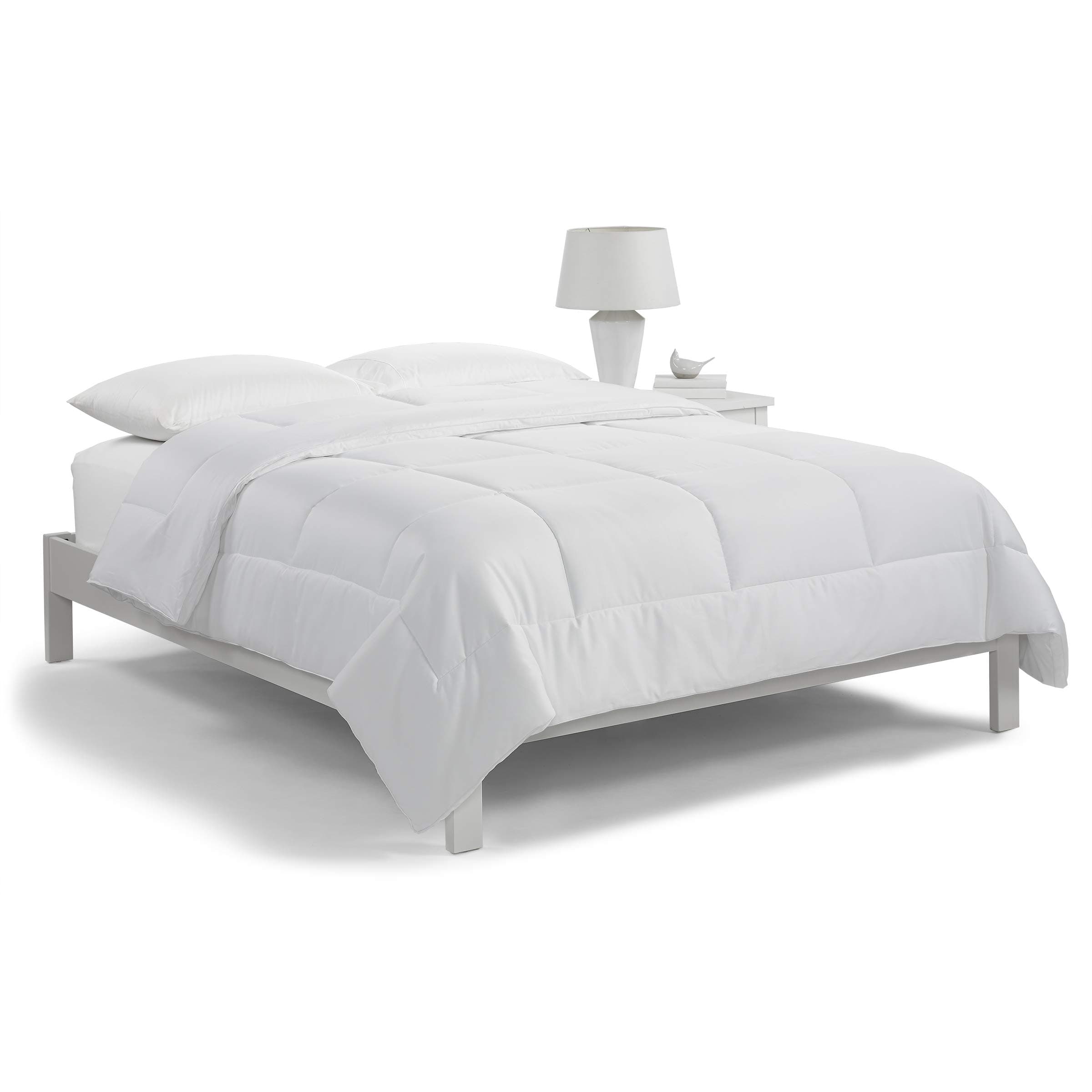 SERTA Extra Warmth Down Alternative Air Dry Fiberfill, Twin, White
