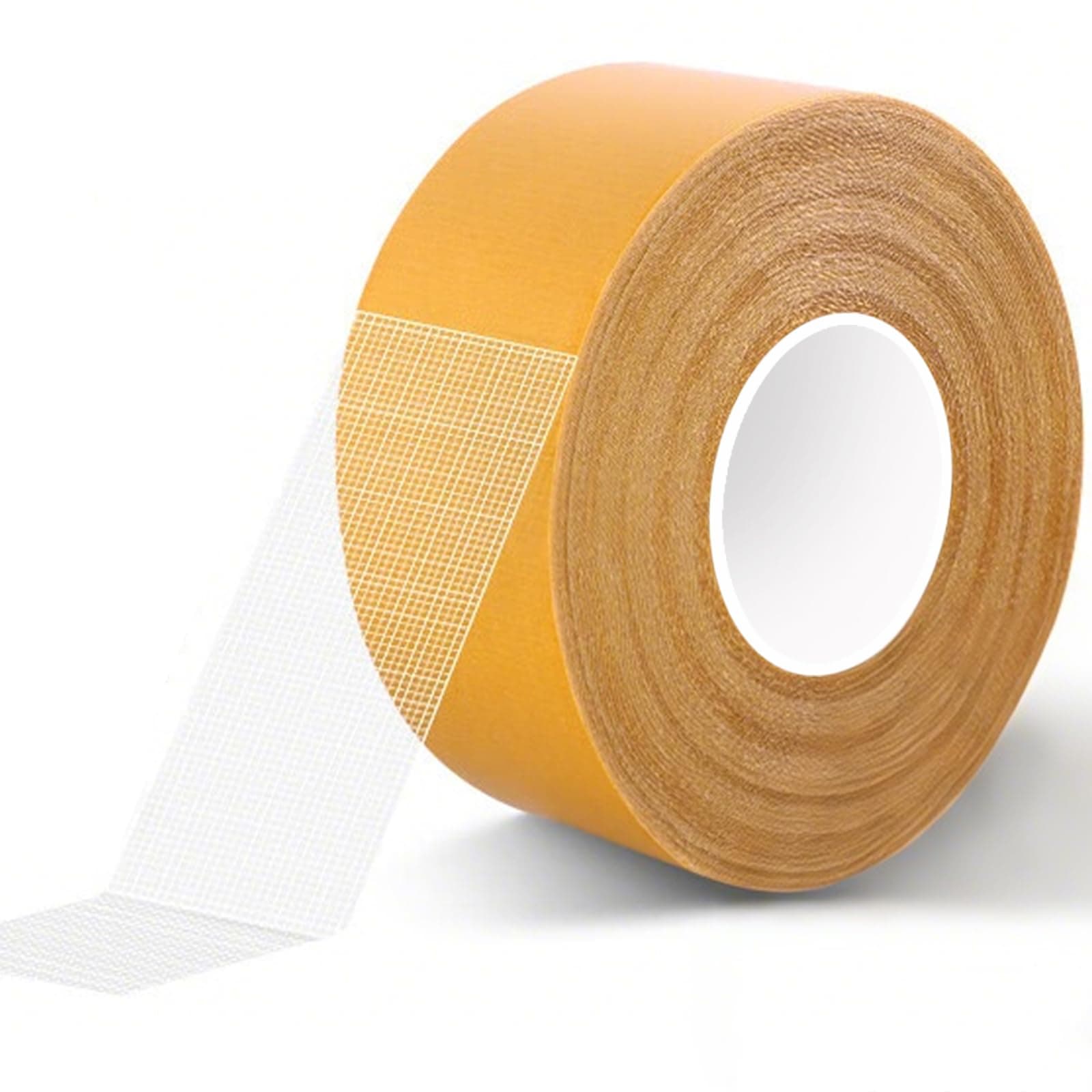 Double Sided Tape Heavy Duty,2" X 66 Ft,High Tack Strong Wall Adhesive With Fiberglass Mesh,Super Sticky Resistente Clear Strong Mounting Tape For Crafts,Carpet,Picture