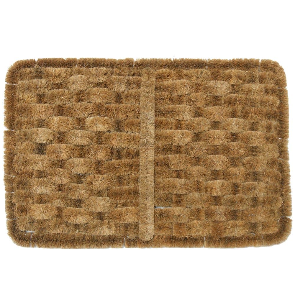 Rubber-Cal Shiraz Outdoor Scraper Door Mat, 16 by 24-Inch