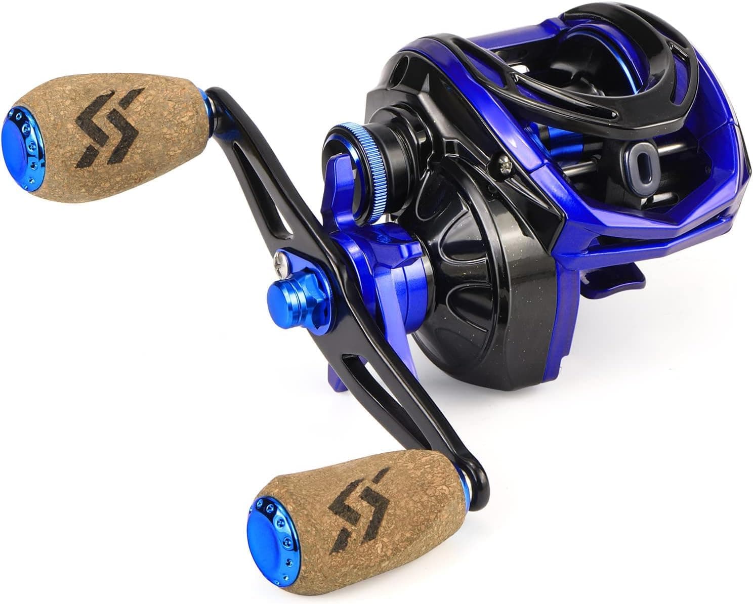 Yun Nong Baitcasting Fishing Reel with Magnetic Brake-7.3:1 High-Speed Gear Ratio for Carp/Coarse/Float Fishing,with Ergonomic Handle Design