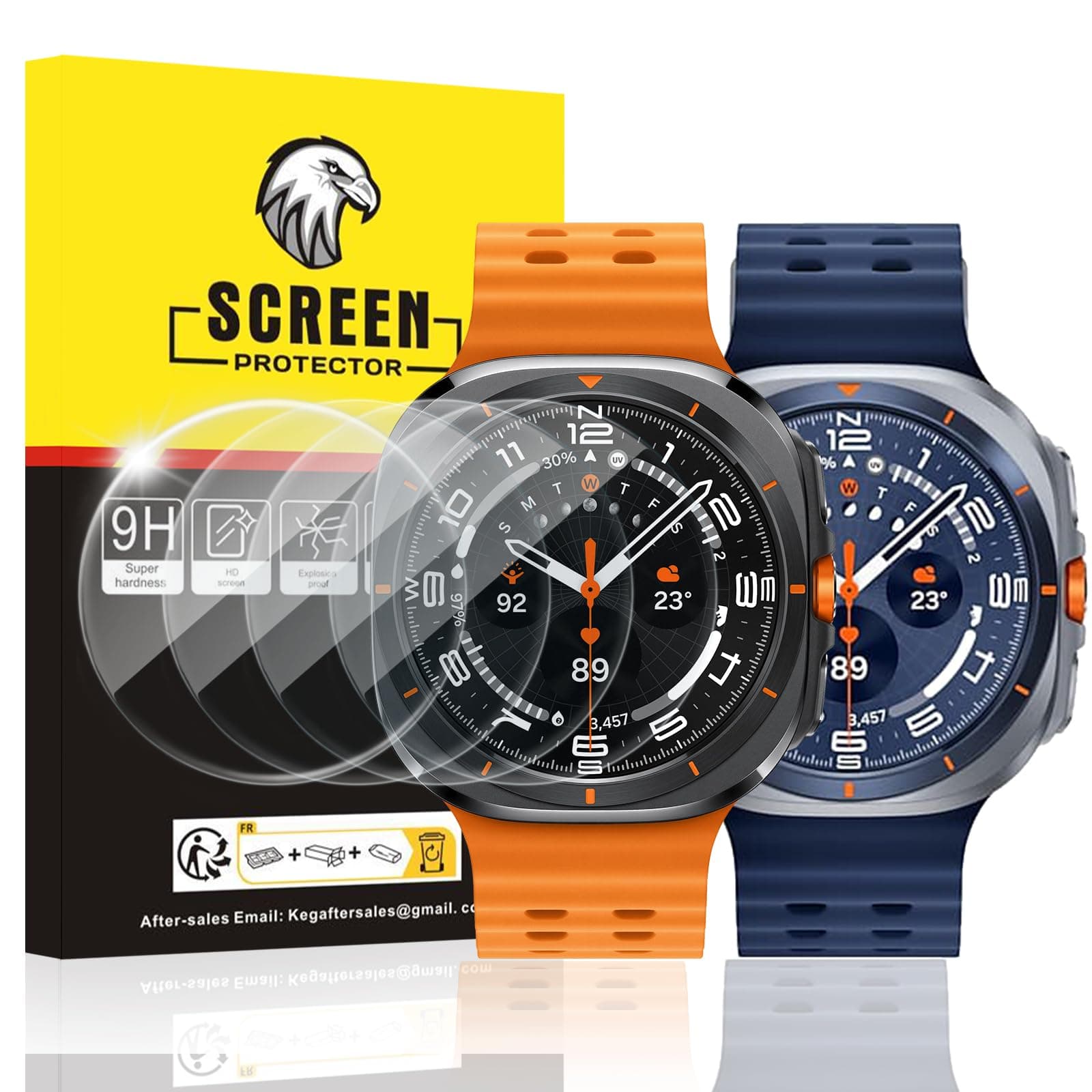 SPGUARD 4 Pack for Samsung Galaxy Watch Ultra 47mm Screen Protector