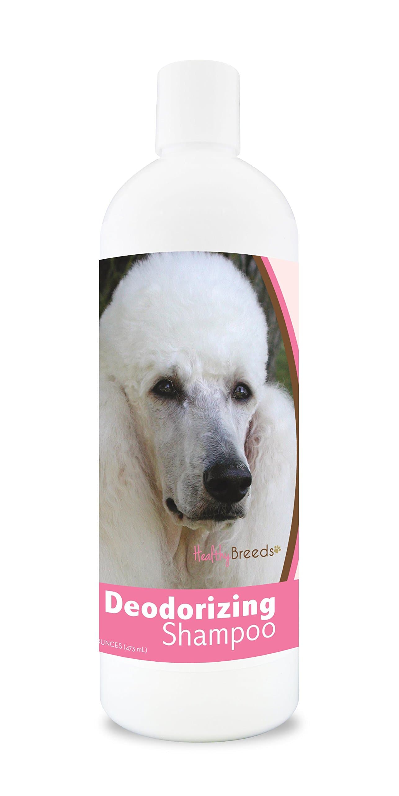 Healthy Breeds Deodorizing Dog Shampoo for Poodle, White - Over 200 Breeds - Hypoallergenic Formula - for Itchy, Sensitive, Dry, Flaking, Scaling Skin and Coat - 16 oz