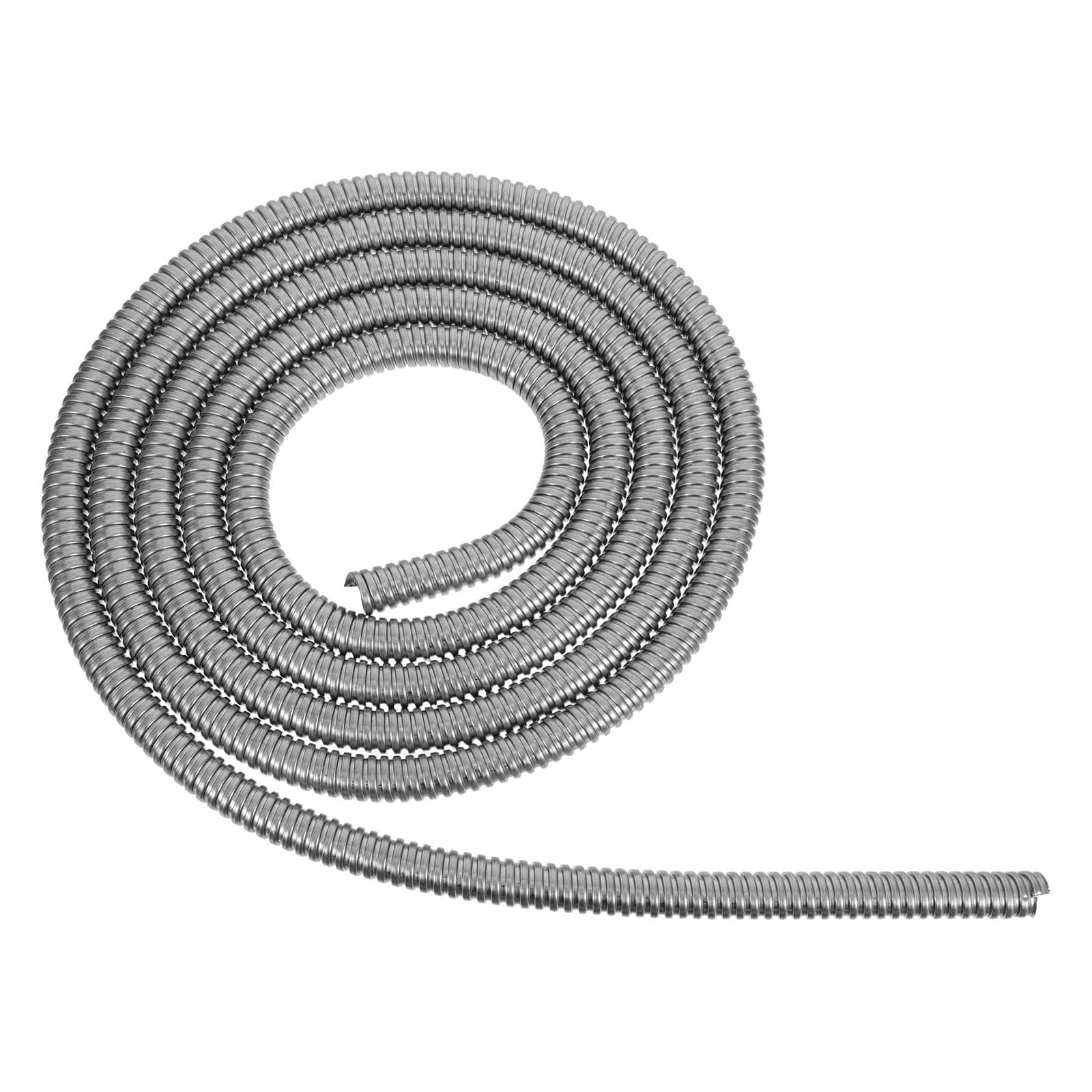 QUMIIRITY 304 Stainless Steel Flexible Wire Conduit Tube for Electrical Cable Protection, Impact Resistant