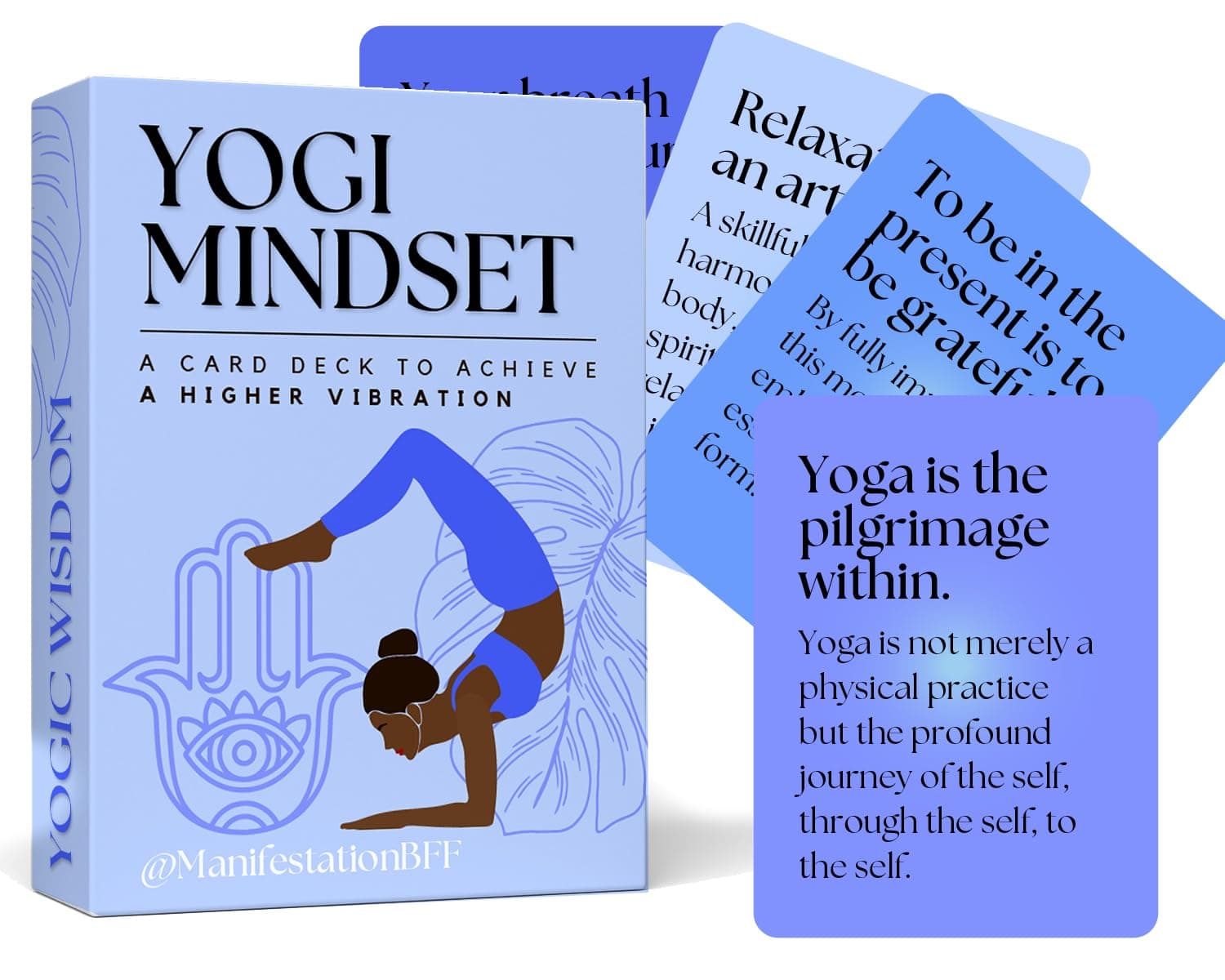 Daily Affirmation Cards for Women: Yogi Mindset, Mindfulness & Meditation - Positive Mantra Card Deck, Motivational Unique Gift Idea for Yoga Instructor, Teacher, Yoga Lovers - 30 Affirmations Cards