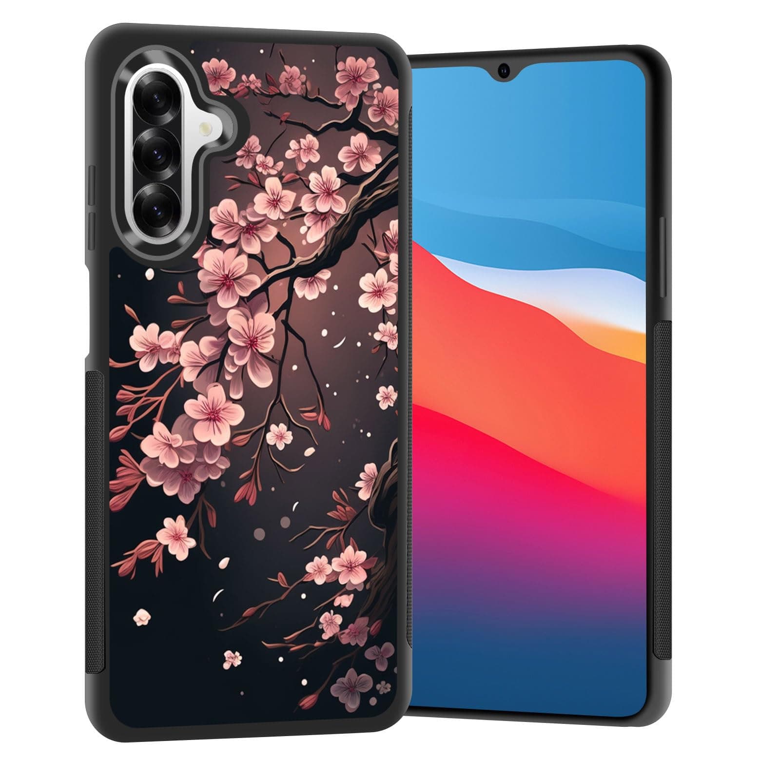 Vobber for Galaxy S24 FE Case,Slim Anti-Scratch Architecture TPU Shockproof Protective Case Cover for Samsung Galaxy S24 FE 6.7" 2024,Cherry Blossom Tree
