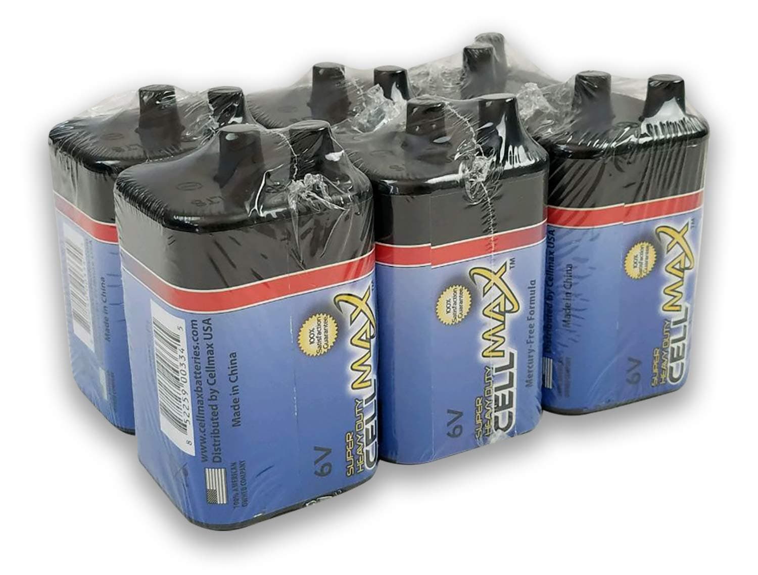 CellMax, 6-Volt Super Heavy Duty, Lantern Battery - 6 Pack