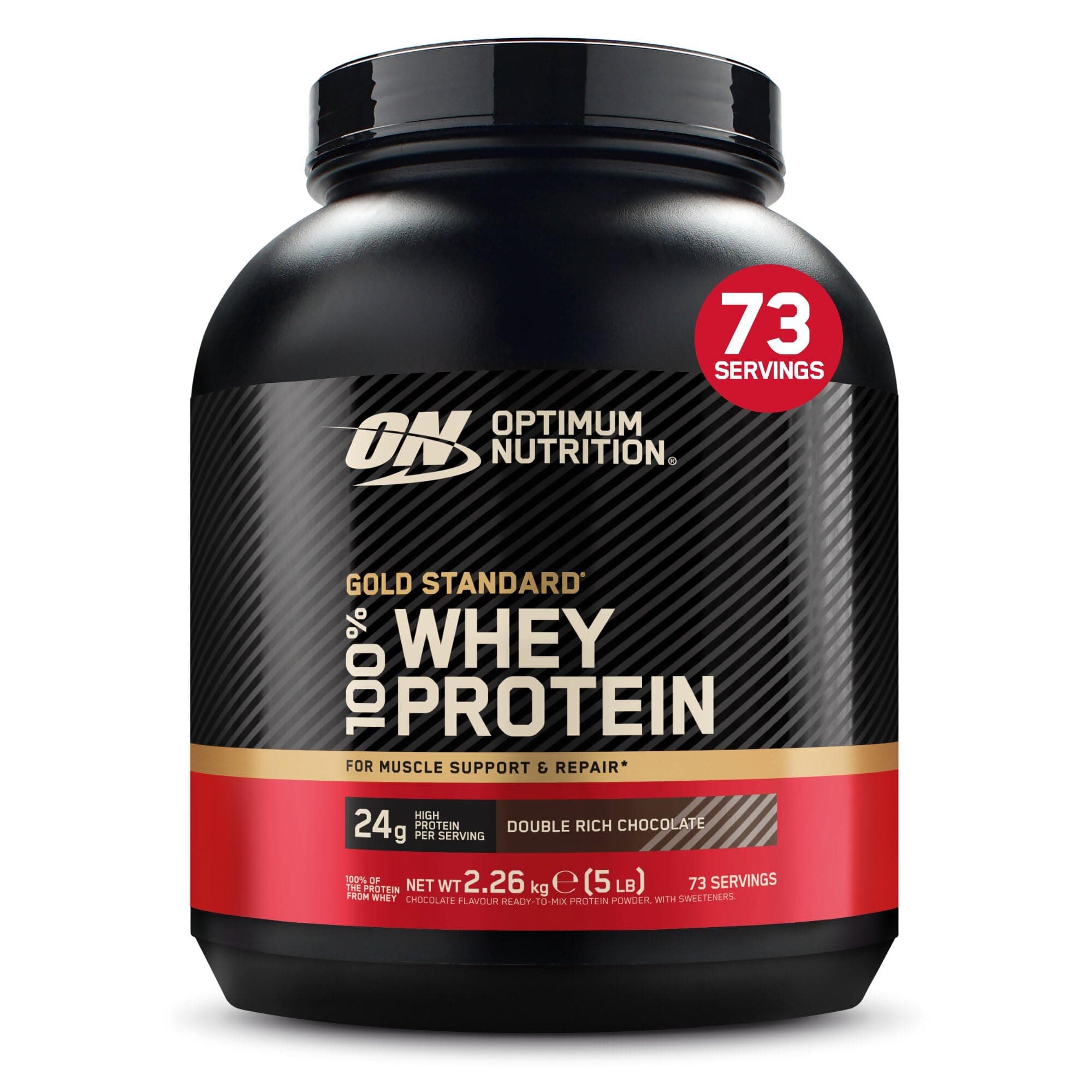 Optimum Nutrition Gold Standard 100% Whey Protein Powder, 2.26kg