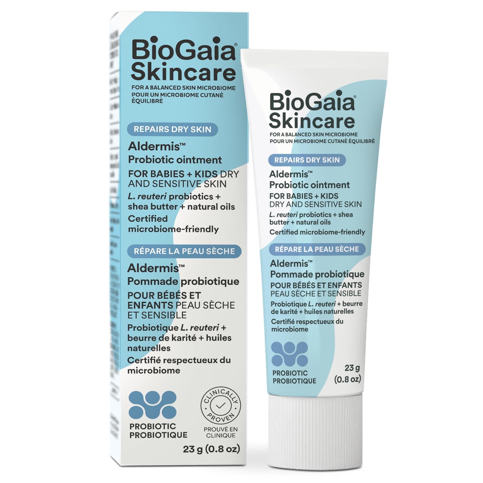 BioGaia Aldermis Baby | Shea Butter + Probiotics + Natural Oils for Skincare | Ointment 23g | For dry and sensitive skin