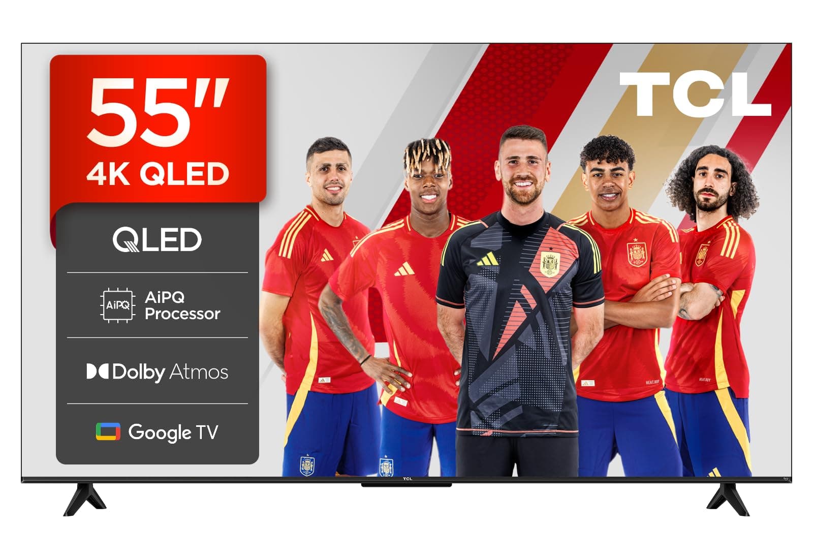 TCL 55T69C 55 Pulgadas QLED 4K HDR10+ Smart TV, Google TV, Dolby Atmos