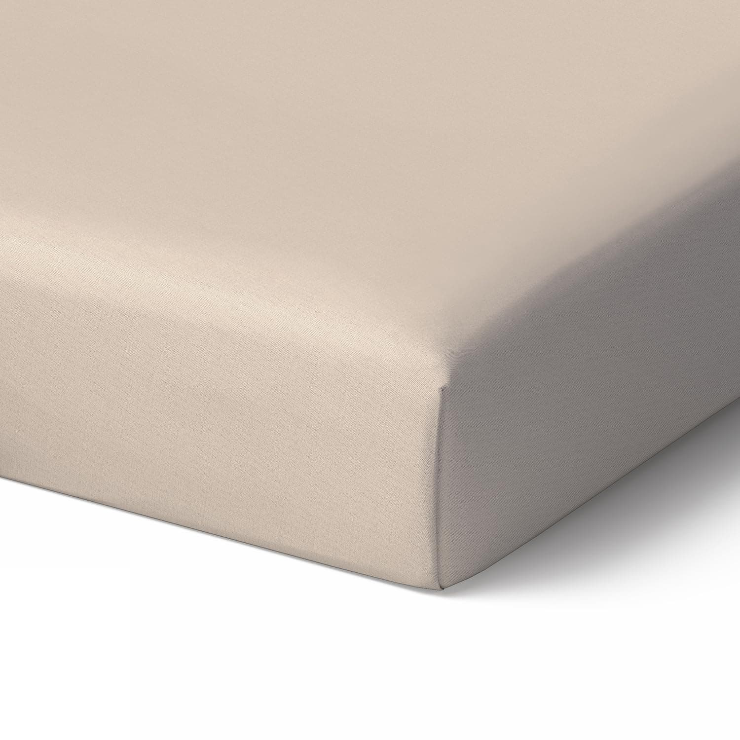 Tafts Crib Sheets, 100% Viscose derived from Bamboo Fitted, Girls, Boys & Unisex, 8 Inch Deep Pocket, Standard Crib & Toddler Mattress, Cooling, Soft, 360 Elastic, Lifetime (28 x 52 Light Beige)
