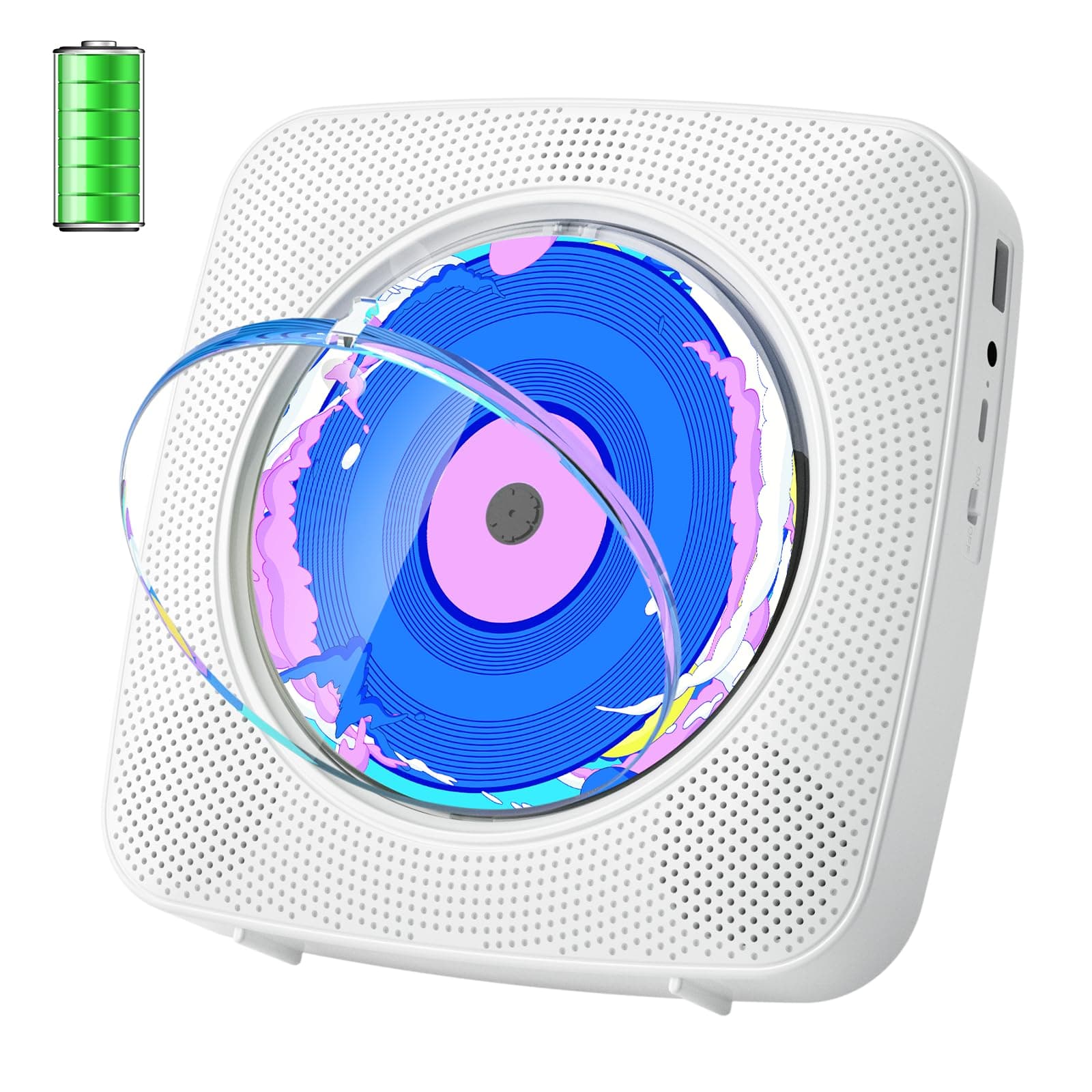CD Player Portable: Kegaudio CD Players for Home with Speakers Bluetooth