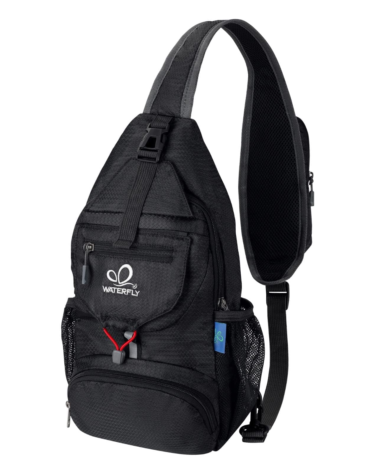 WATERFLY Packable Sling Backpack Lightweight Crossbody Bag Travel Daypack