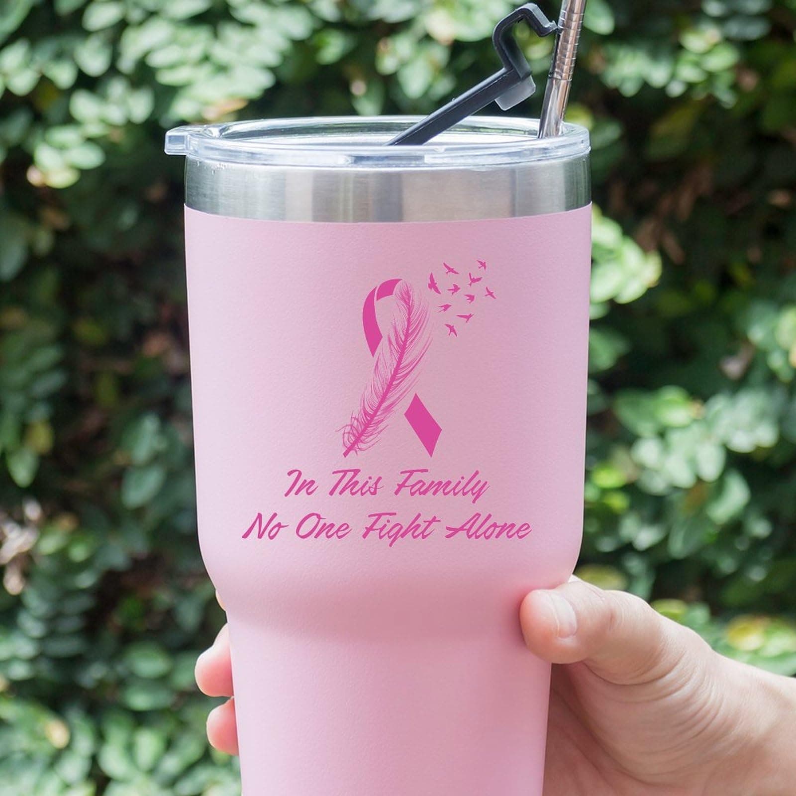 Guangpat Breast Cancer Awareness Fight Stickers Pack Breast Cancer Awareness Decals 20 PCS Vinyl Stickers for Car Laptop Suitcase Water Bottle Helmet Truck Bumper Decals 3inch