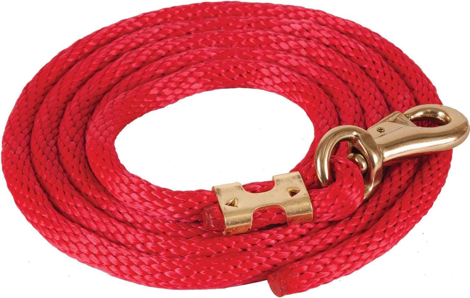 Mustang Poly Lead Rope Red