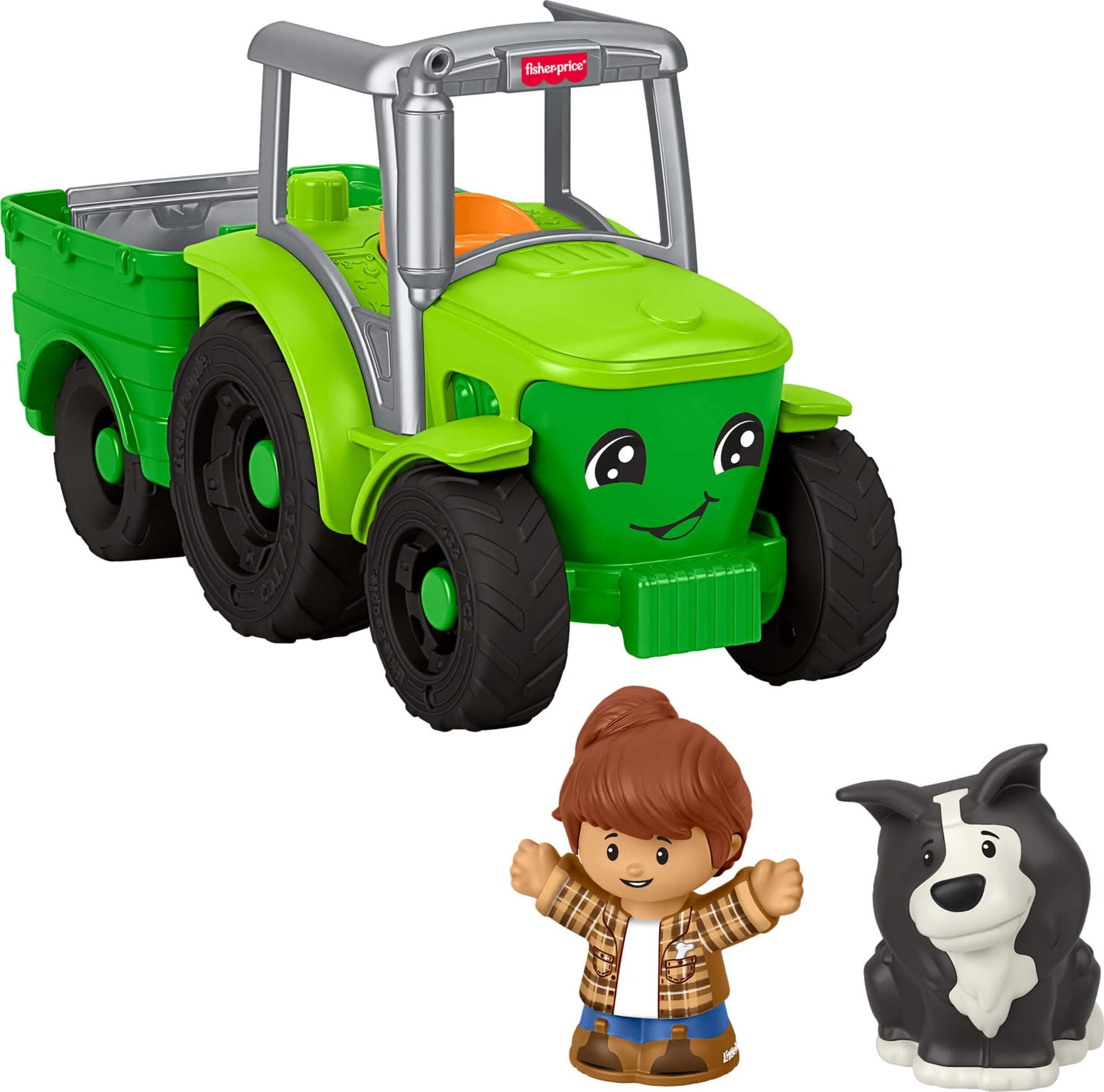 Fisher-Price Little People Push & Play Tractor, Multilanguage