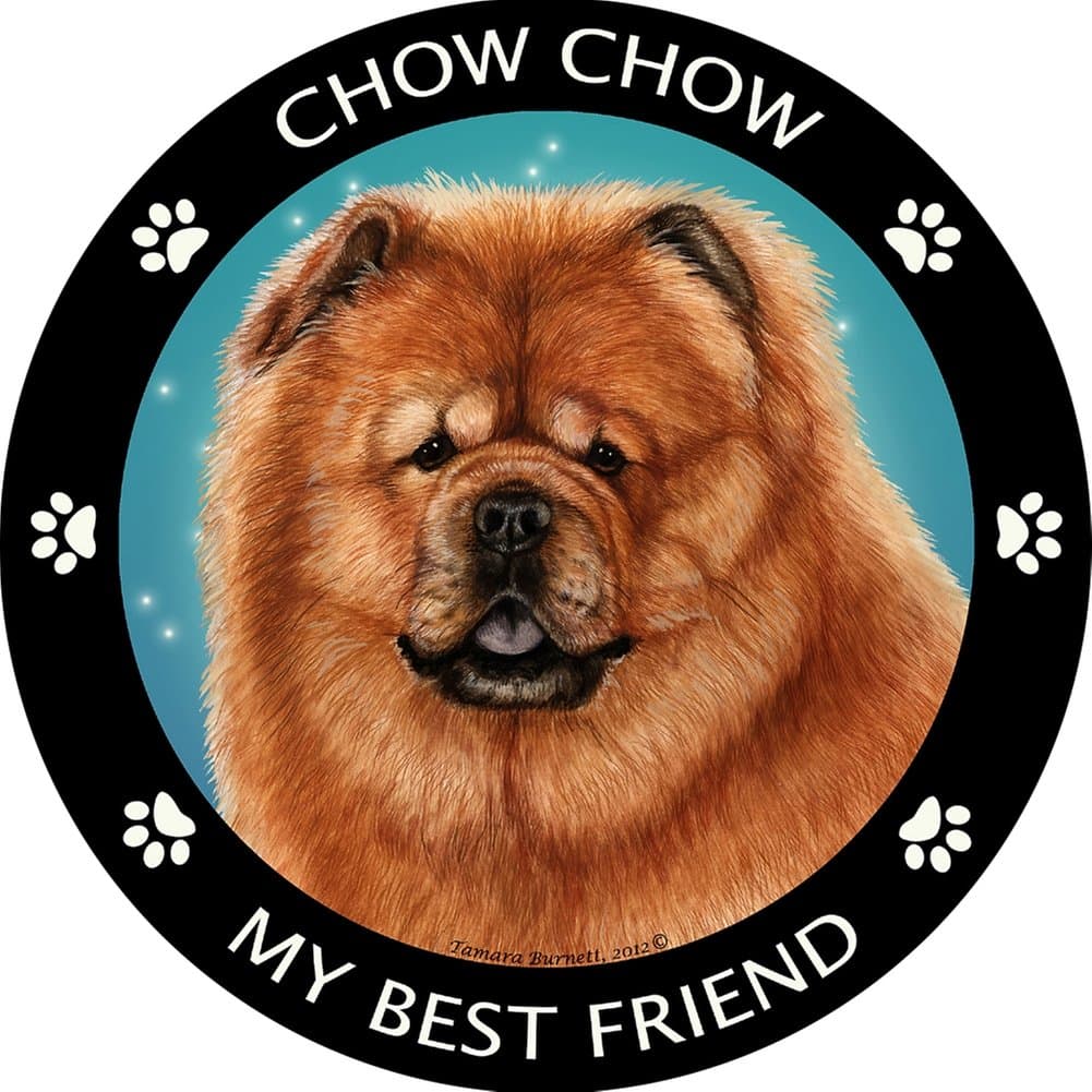 Chow - Red Best Friend Car, Refrigerator Magnet