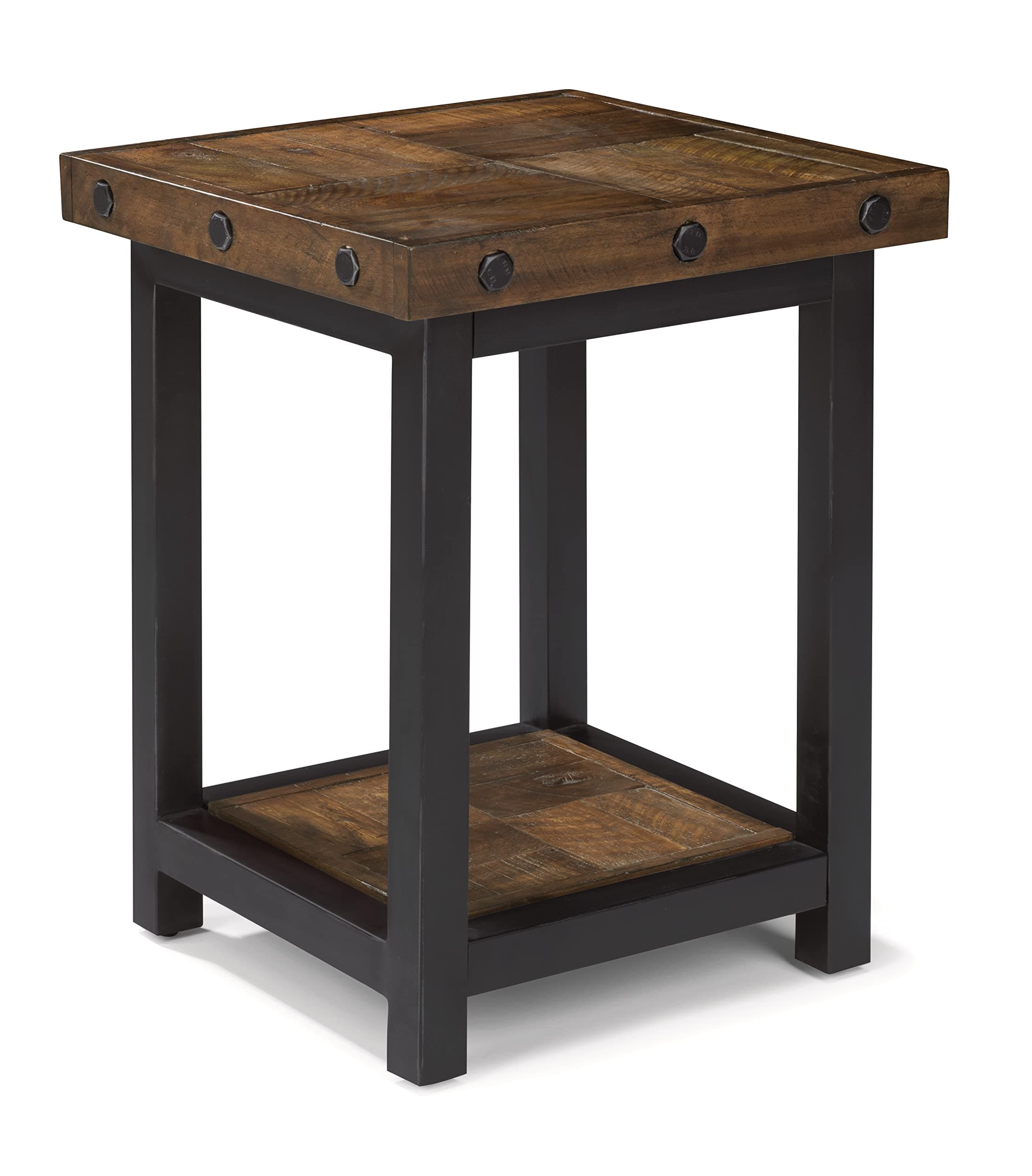Homestyles Carpenter Chairside Table, Brown
