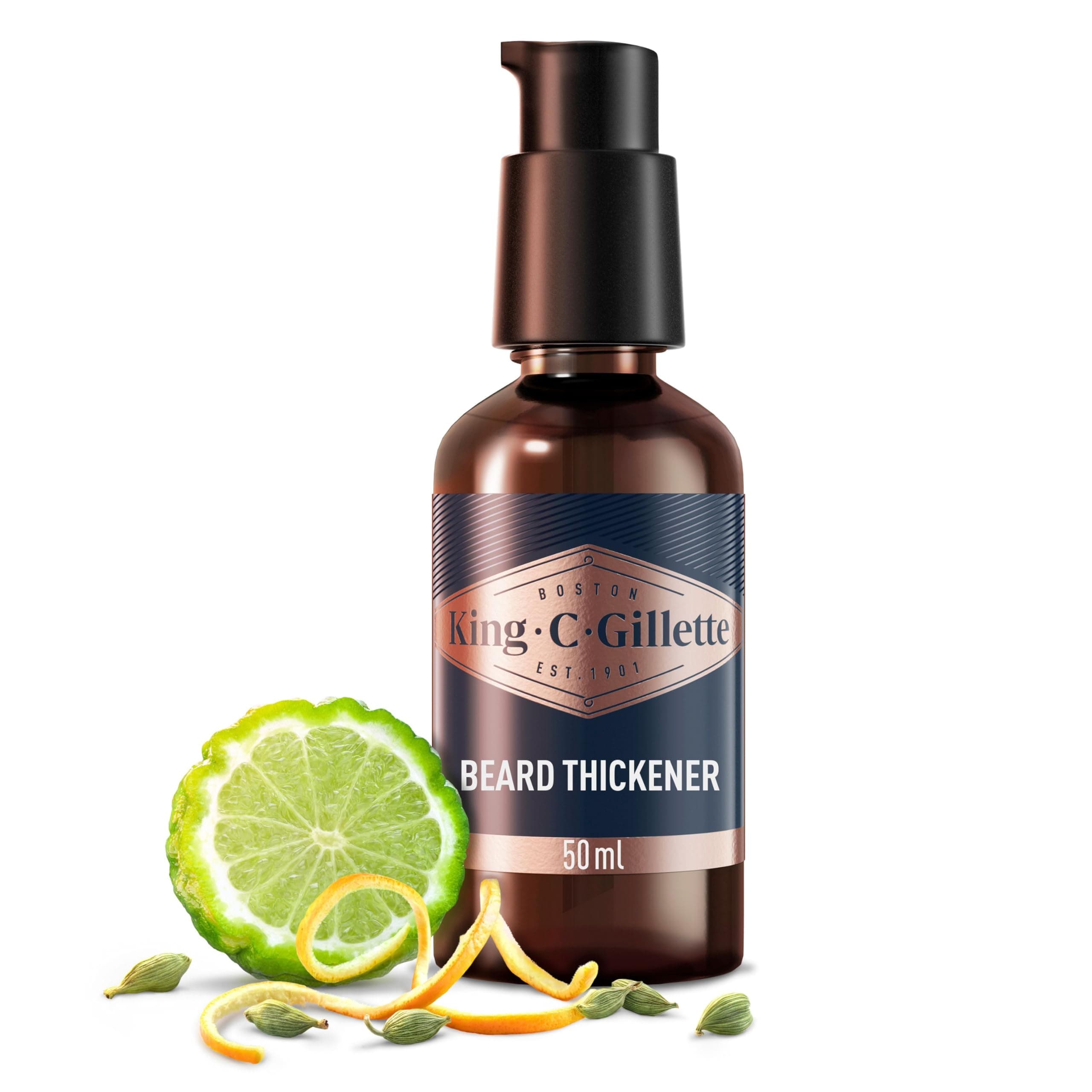 Beard Thickener infused with caffeine for instant results and visibly thicker beard in 14 days, 50ml