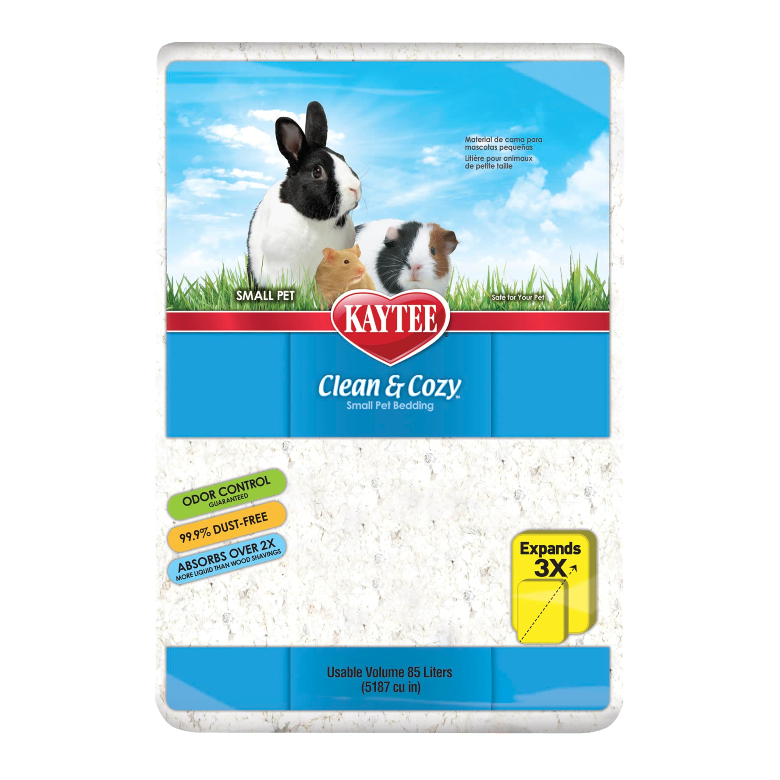 Kaytee Clean and Cozy Pet Bedding, Small, White