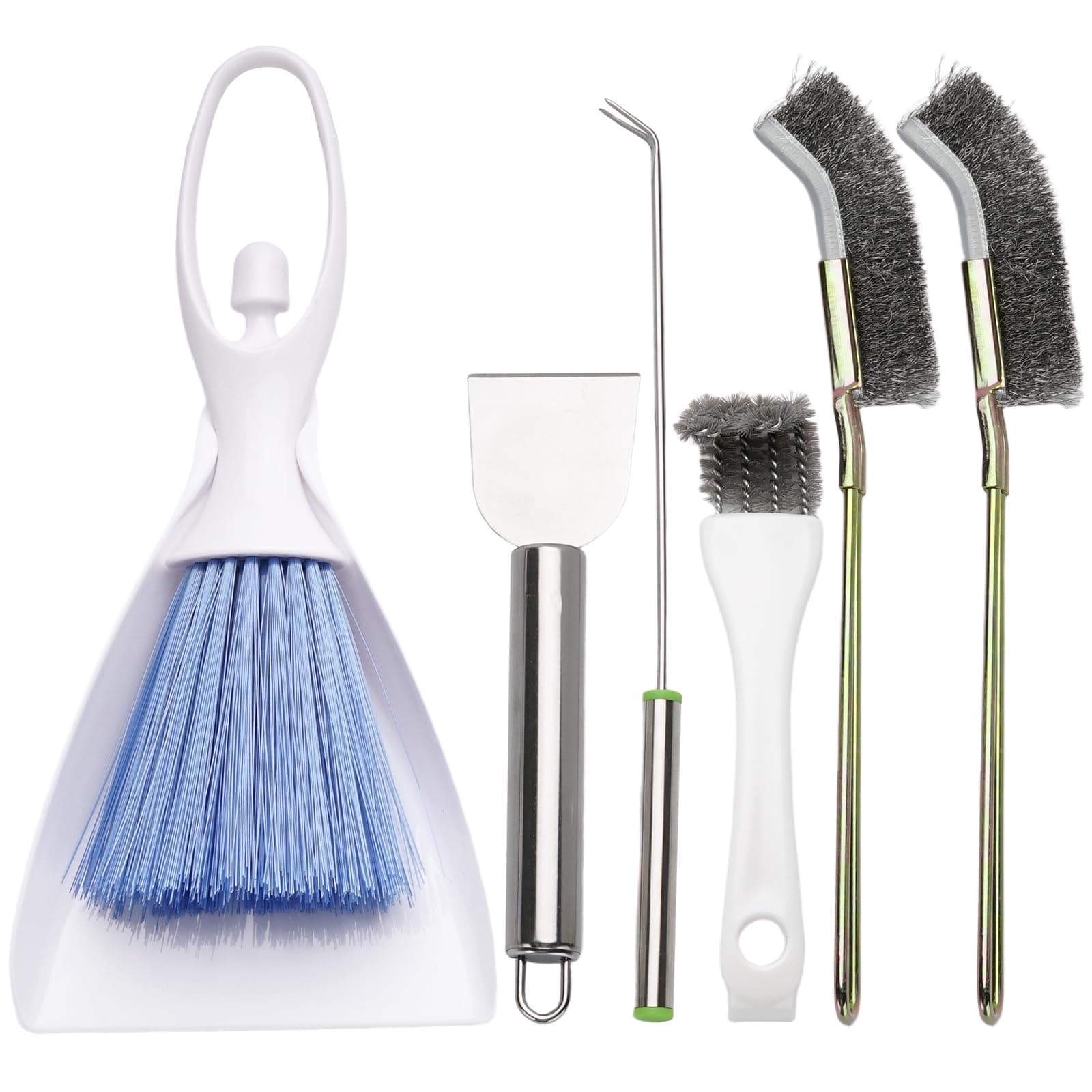 Plus tard 6 Pcs Bird Cage Cleaner Kit, Poop Off Bird Poop Remover, Bird Cage Cleaner Accessories, Complete Cleaning Solution for Birds and Small Pets