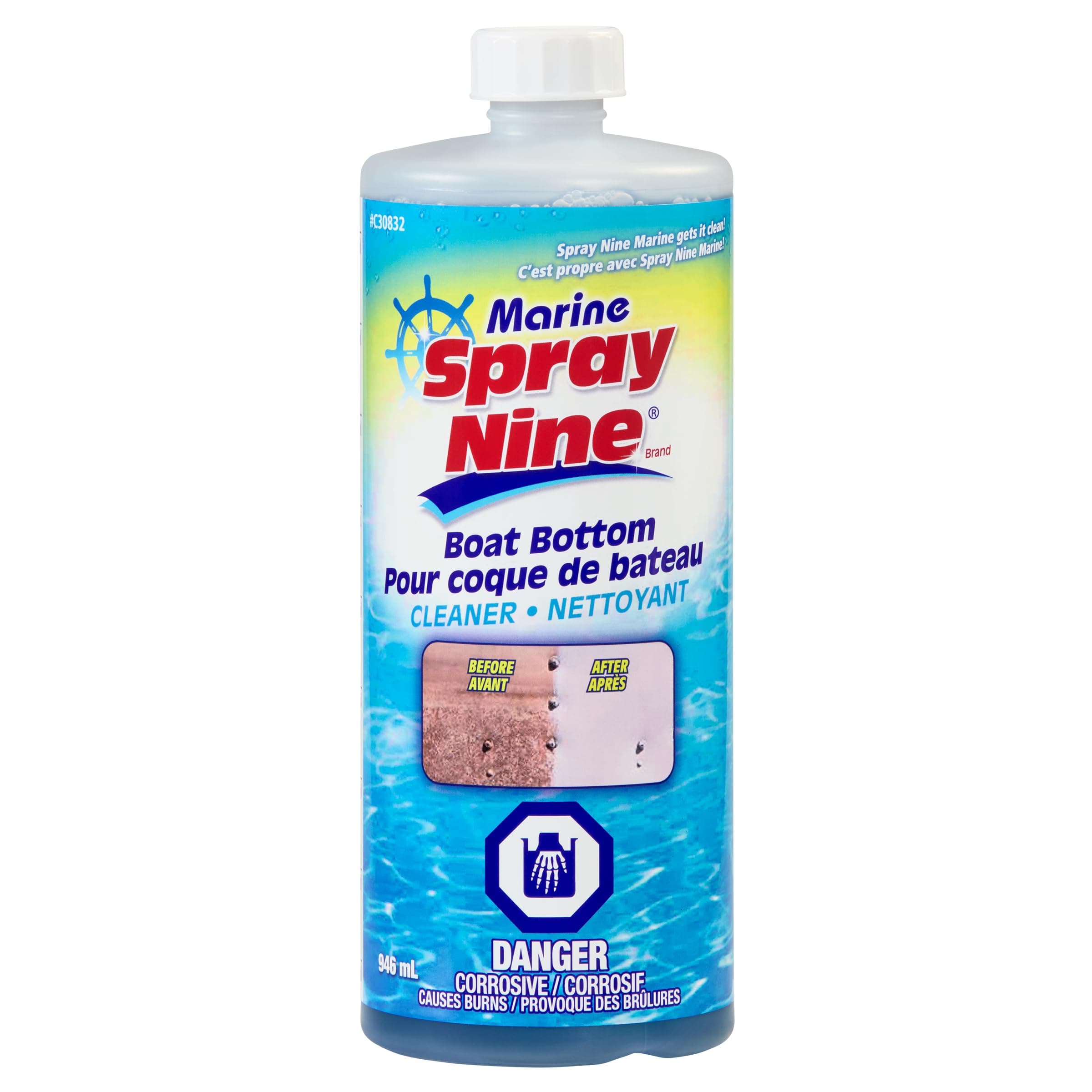 Spray Nine C30832 Marine Boat Bottom Cleaner, 946mL