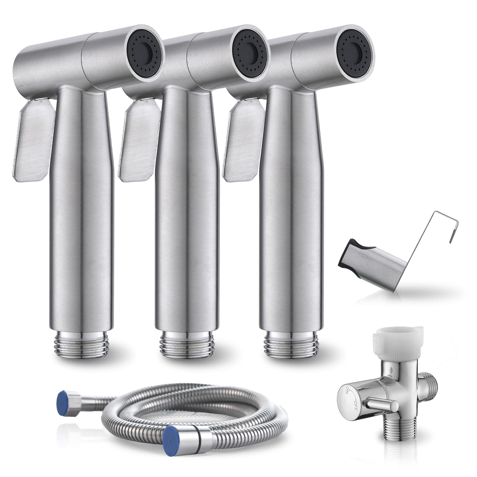 BRITULIF 3-Pack Handheld Bidet Sprayer for Toilet, Adjustable Pressure