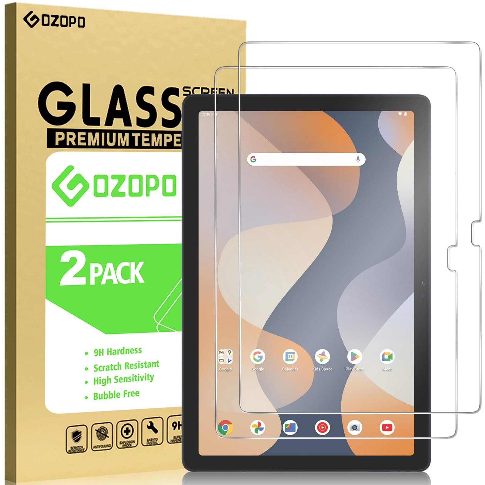 2-Pack Screen Protector for Onn 10.1 Inch Tablet 2024 Model (100135925)