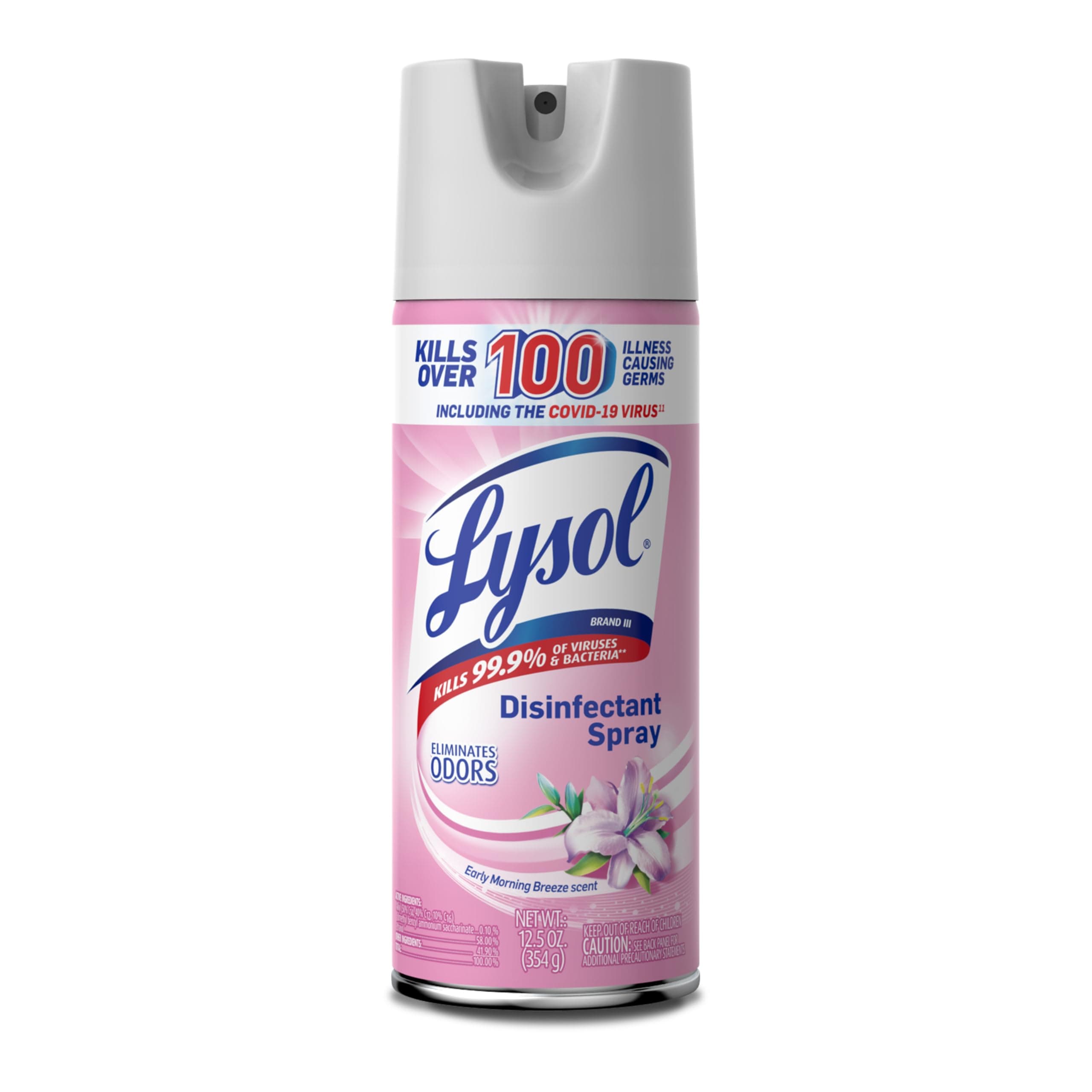 Lysol Disinfectant Spray, Sanitizer, Deodorizer, Morning Breeze, 12.5 oz