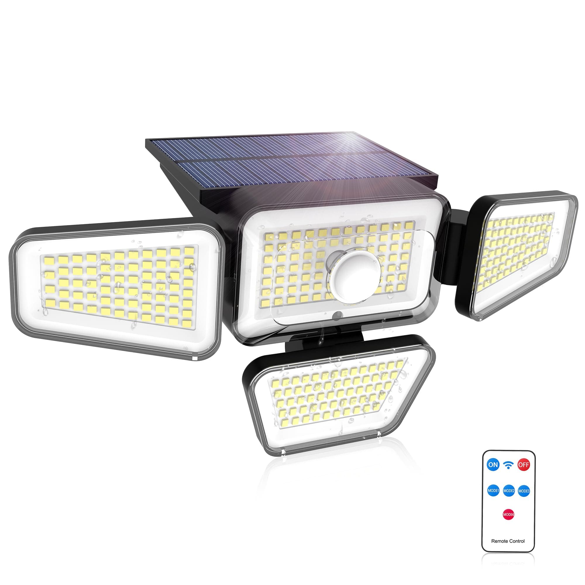 Solar Lights Outdoor, 2500LM Motion Sensor Security Flood Lights