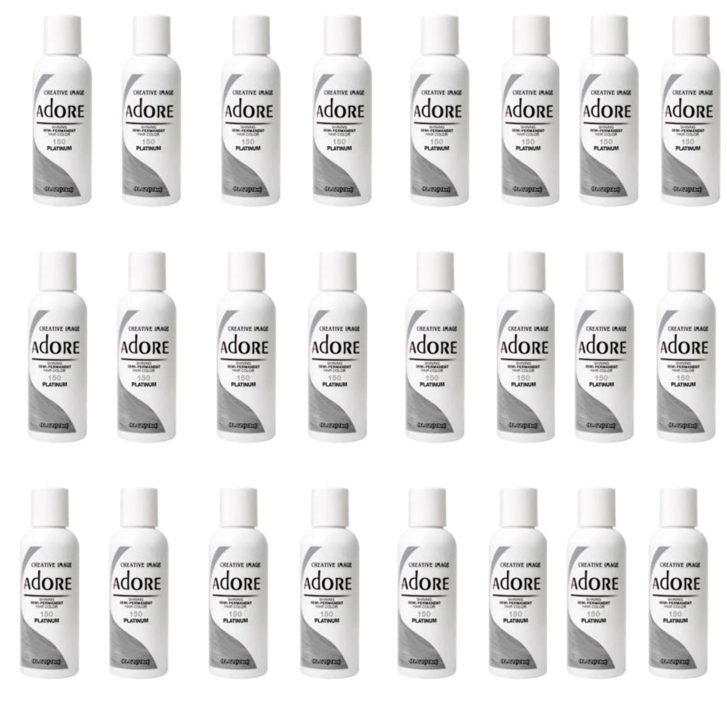 Adore Semi-Permanent Haircolor #155 Titanium 4 Ounce (118ml) (3 Pack)