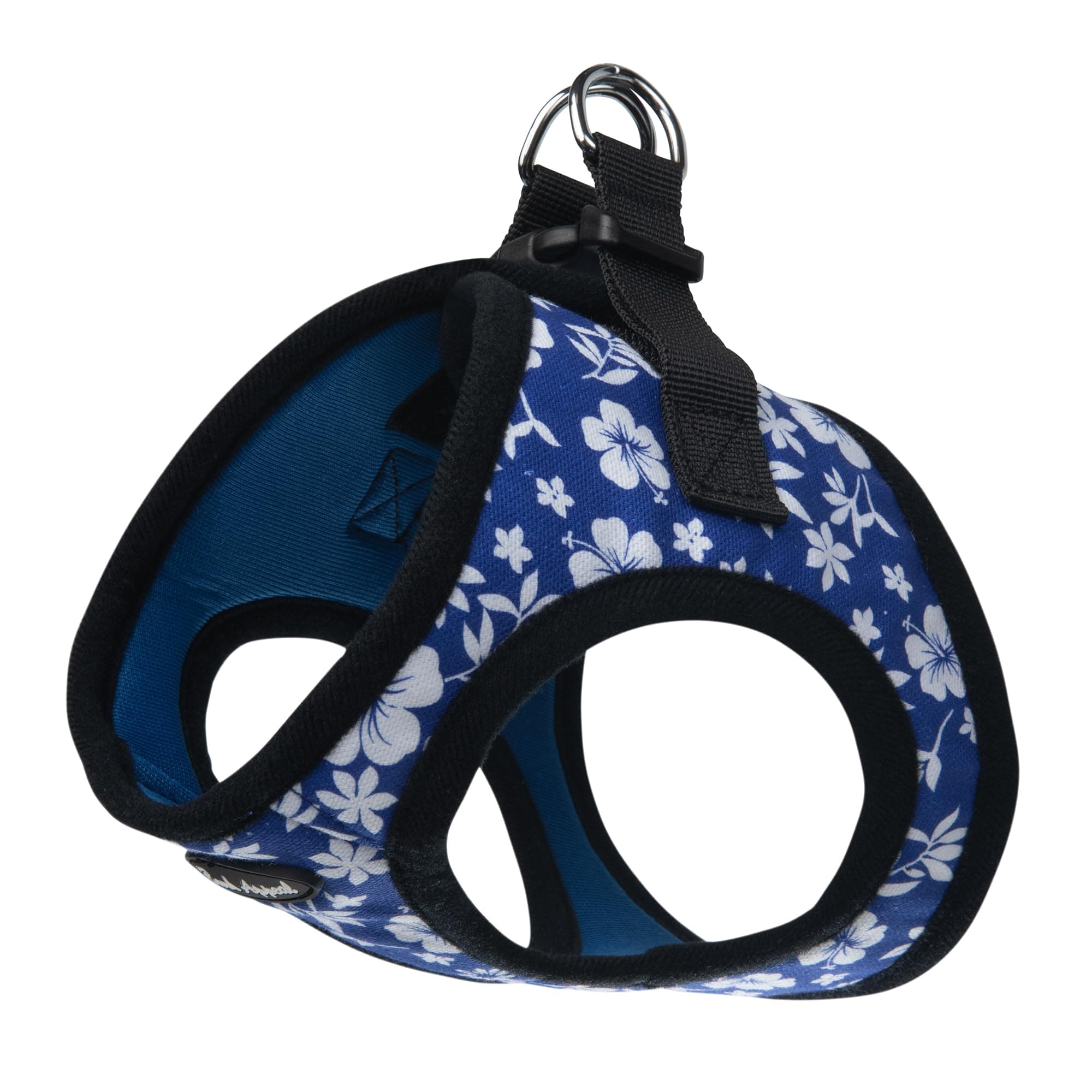 Bark Appeal BLHEW-XXS Hibiscus Step in Harness, Blue - 2XS
