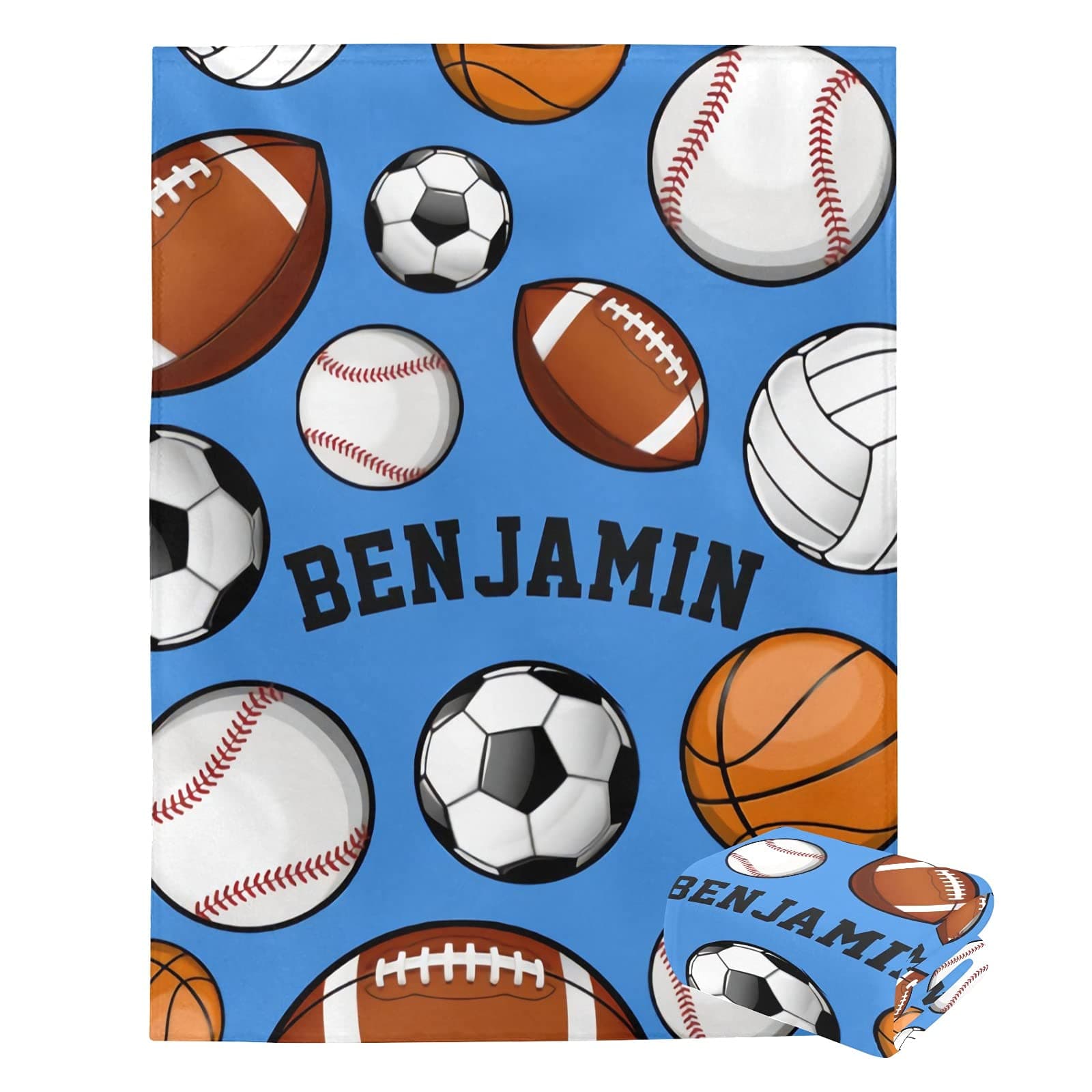 Personalized Baby Blanket with Name Basketball Custom Baseball Rrugby Soccer Baby Blankets for Girls Baby Boy Gifts Baby Products Super Soft Blankets for Newborns Nursery Decor Neutral