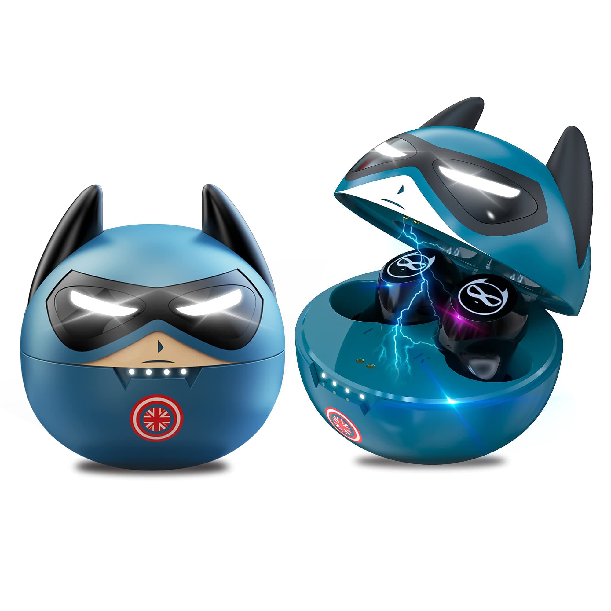 Kids Wireless Earbuds, Noise Reduction Earbuds for Kids Bluetooth 5.0 Waterproof in-Ear Headphones with Mic and Charging Case, Deep Bass Touch Control 36H Playtime Headset for School