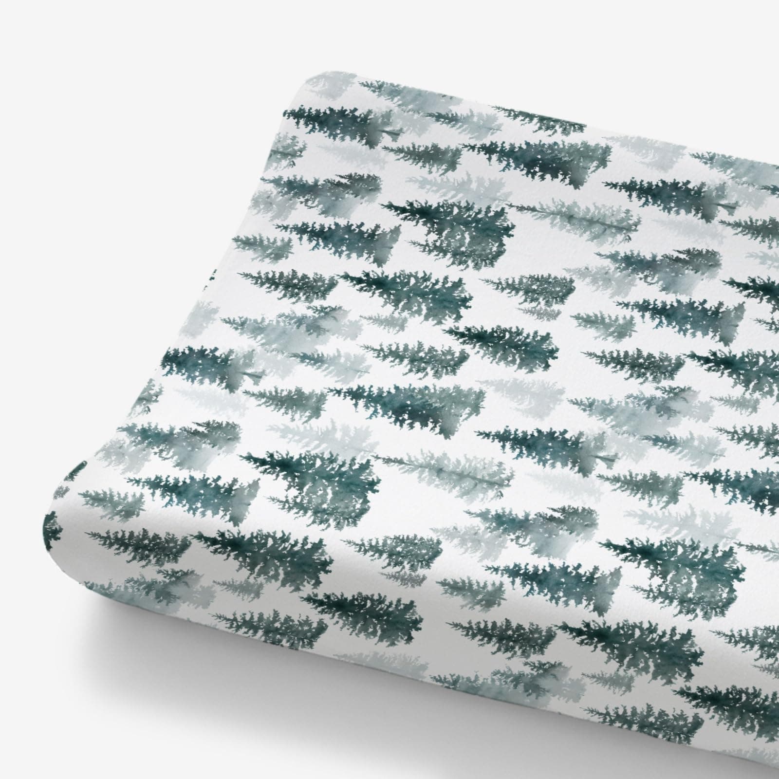 HawSkgFub Watercolor Forest Pine Tree Changing Pad Cover for Baby Girl Boy, Winter Christmas Woodland Diaper Change Table Covers, Soft Stretchy Safe Snug Fitted Changing Mat Sheets Fit 32"/34" x 16"