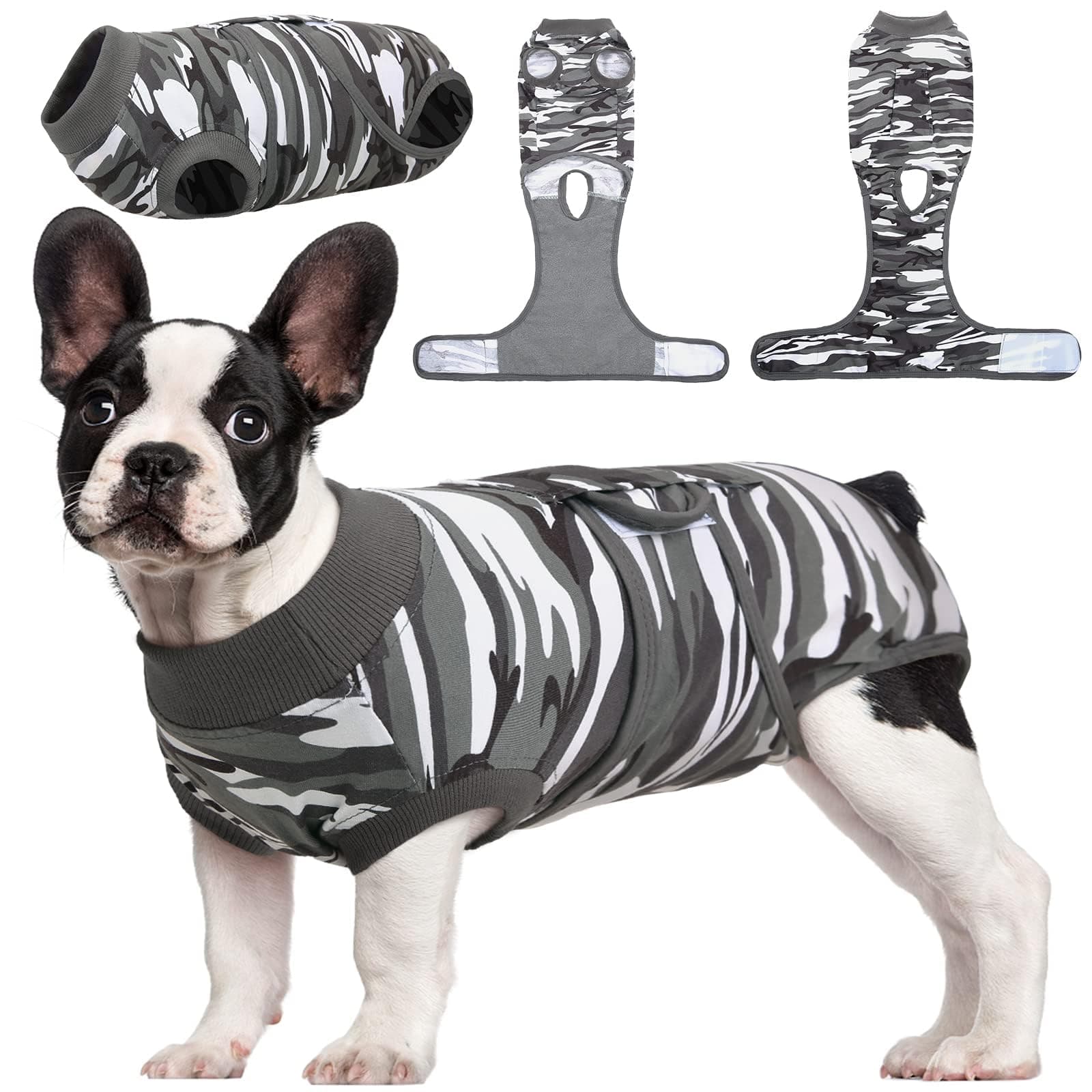 Kuoser Dog Recovery Suit Female, Dog Onesie for Surgery, Female Spay and Male Neuter Onesie for Post-Op Care, Prevent Licking Puppy Onesies
