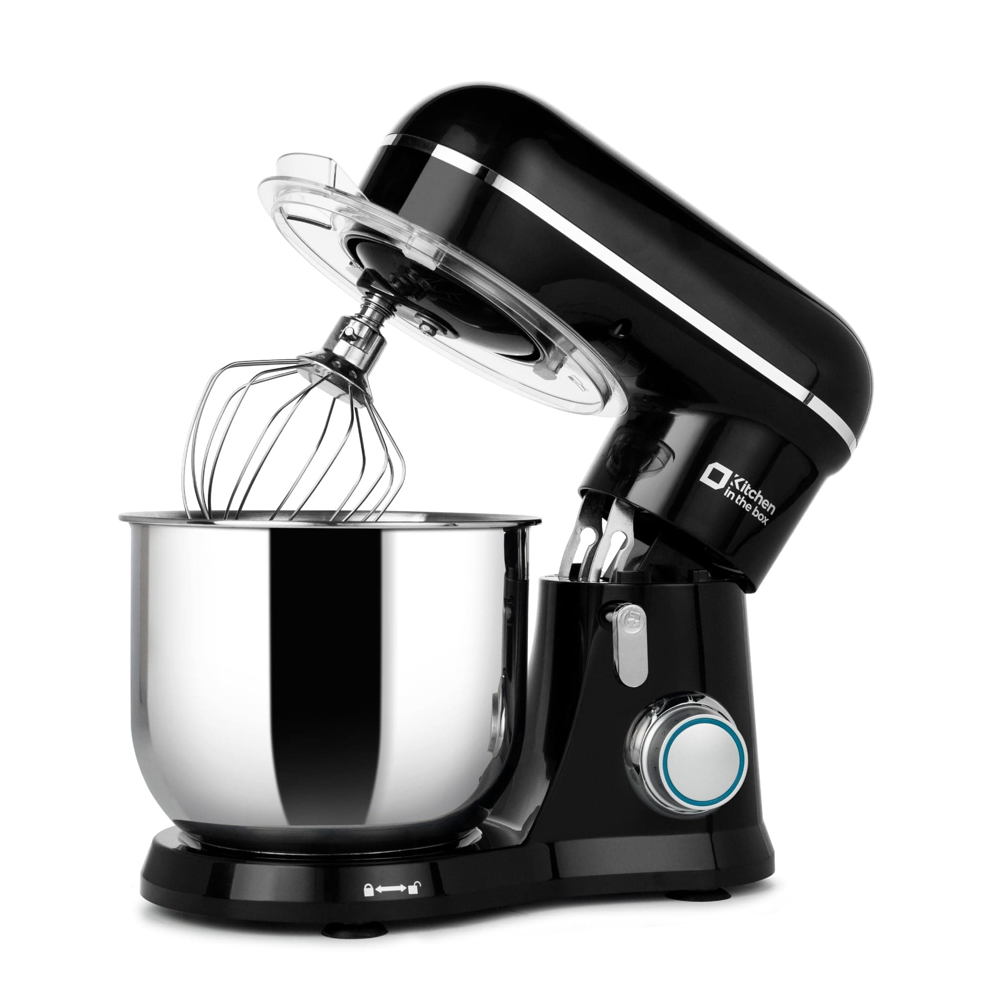 Kitchen in the Box Mini 3.5QT, 10-Speed Tilt-Head Stand Mixer(Black)