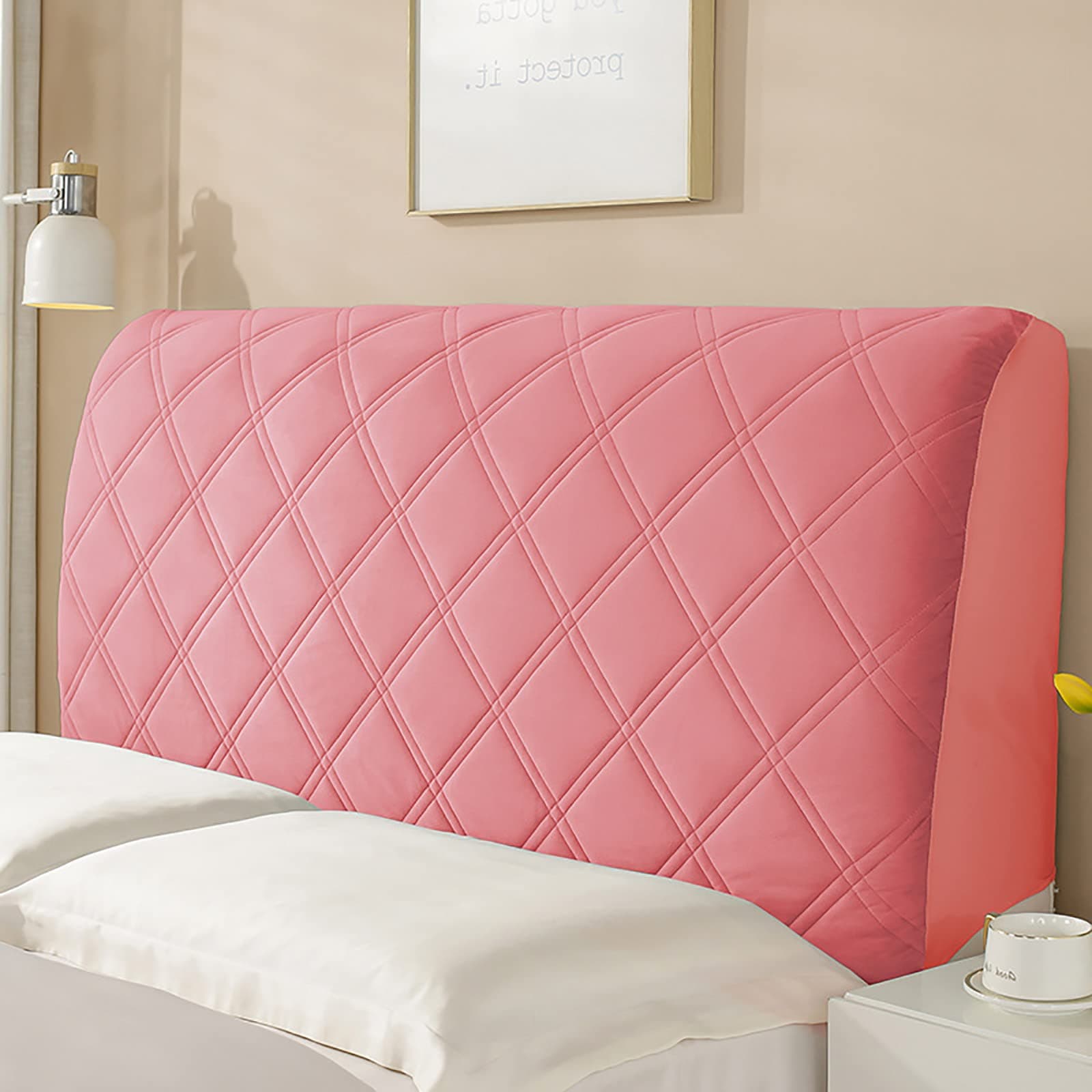 All-Inclusive Headboard Dustproof Cover Thicken Headboard Cover for Bedroom Decoration Queen King Bed Head Cover