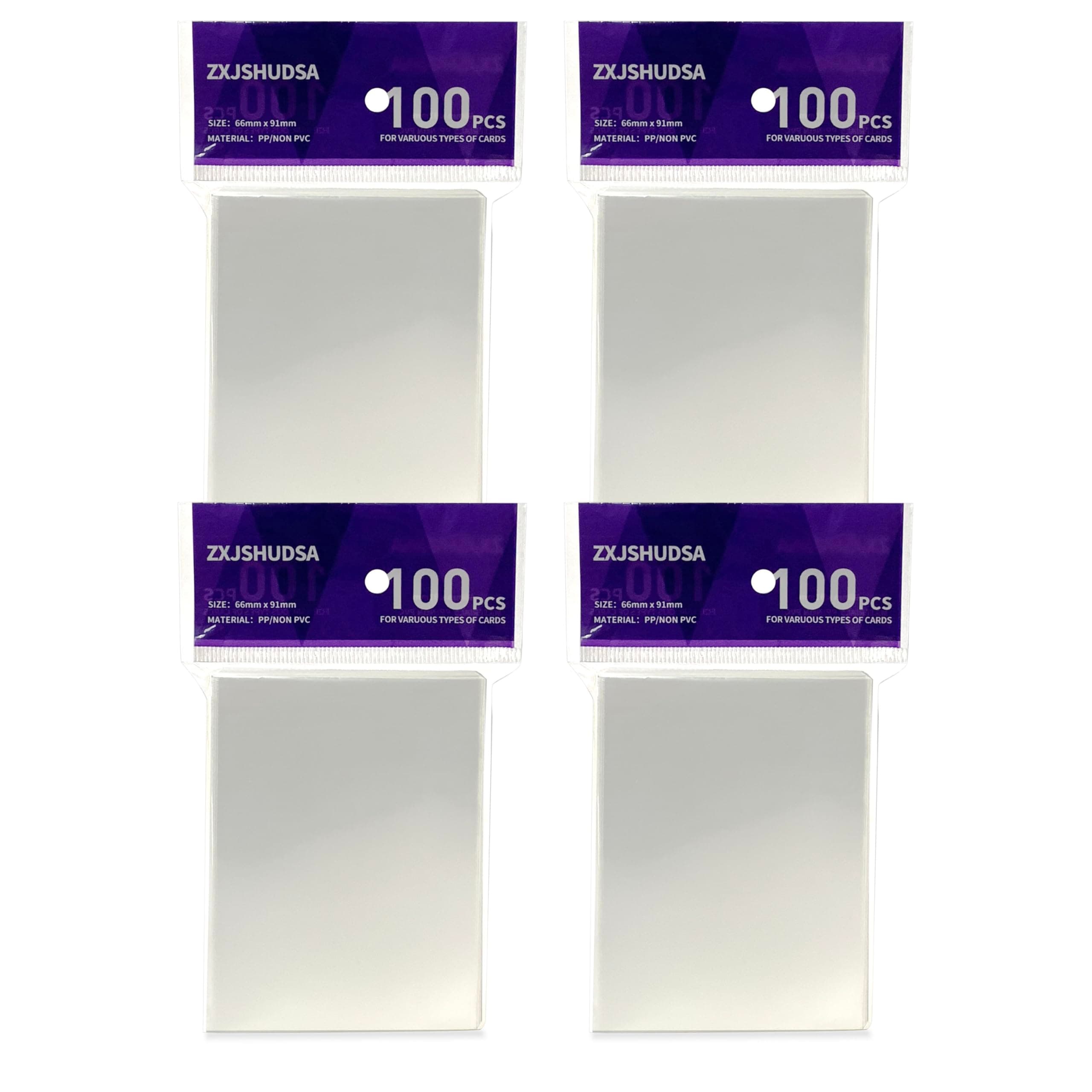 Matte Card Sleeves for Deck Card Protectors Compatible with Baseball Cards, Sports Cards, Game Cards (400)