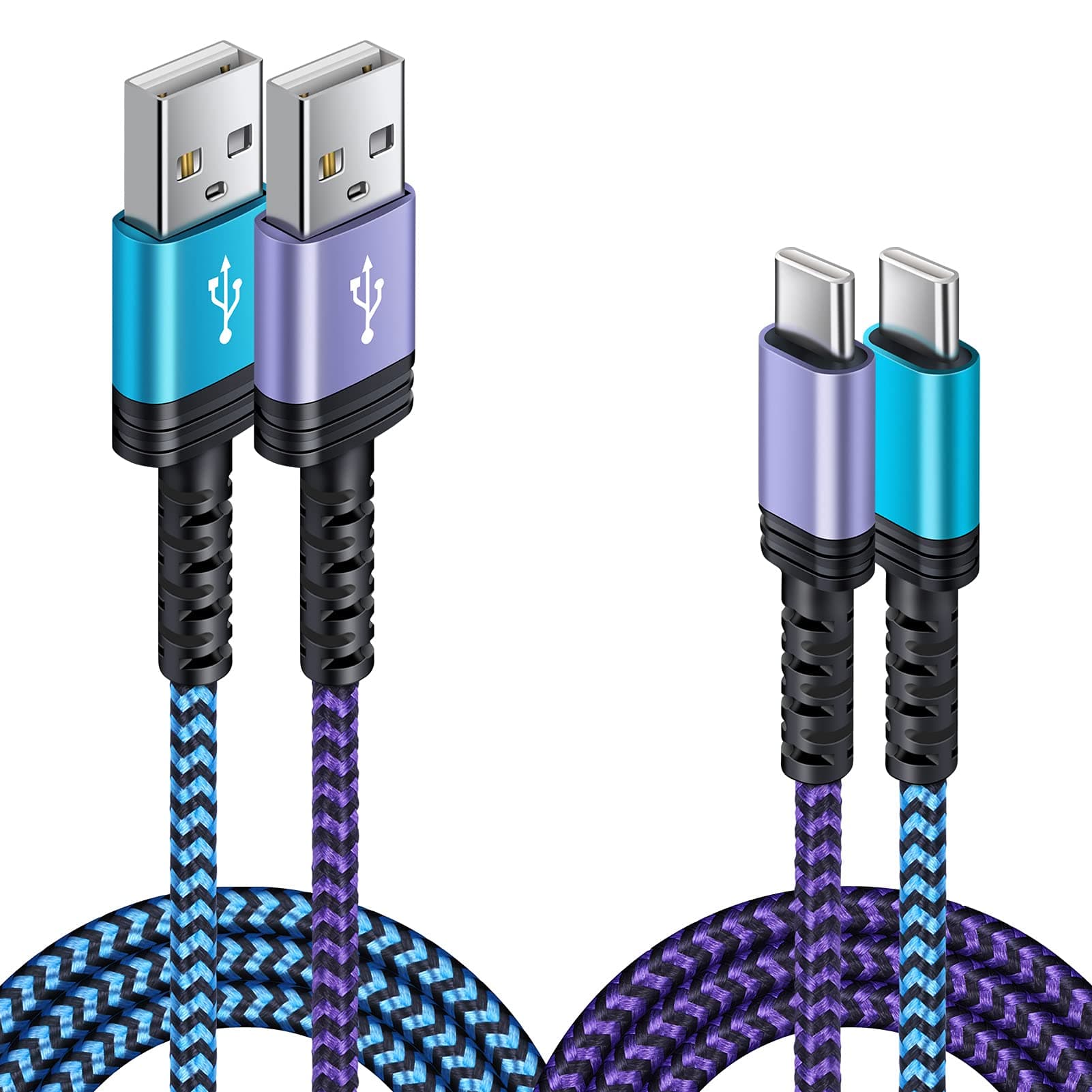 Type C Cable Car Fast Charging Cord Compatible for iPhone 15 Pro Max /15 Pro/15 Plus, 3A Computer Auto Android Power Cable for Samsung Galaxy A54 5G A14 A13 S23 S22 S20 S21 Pixel 8 Pro 7