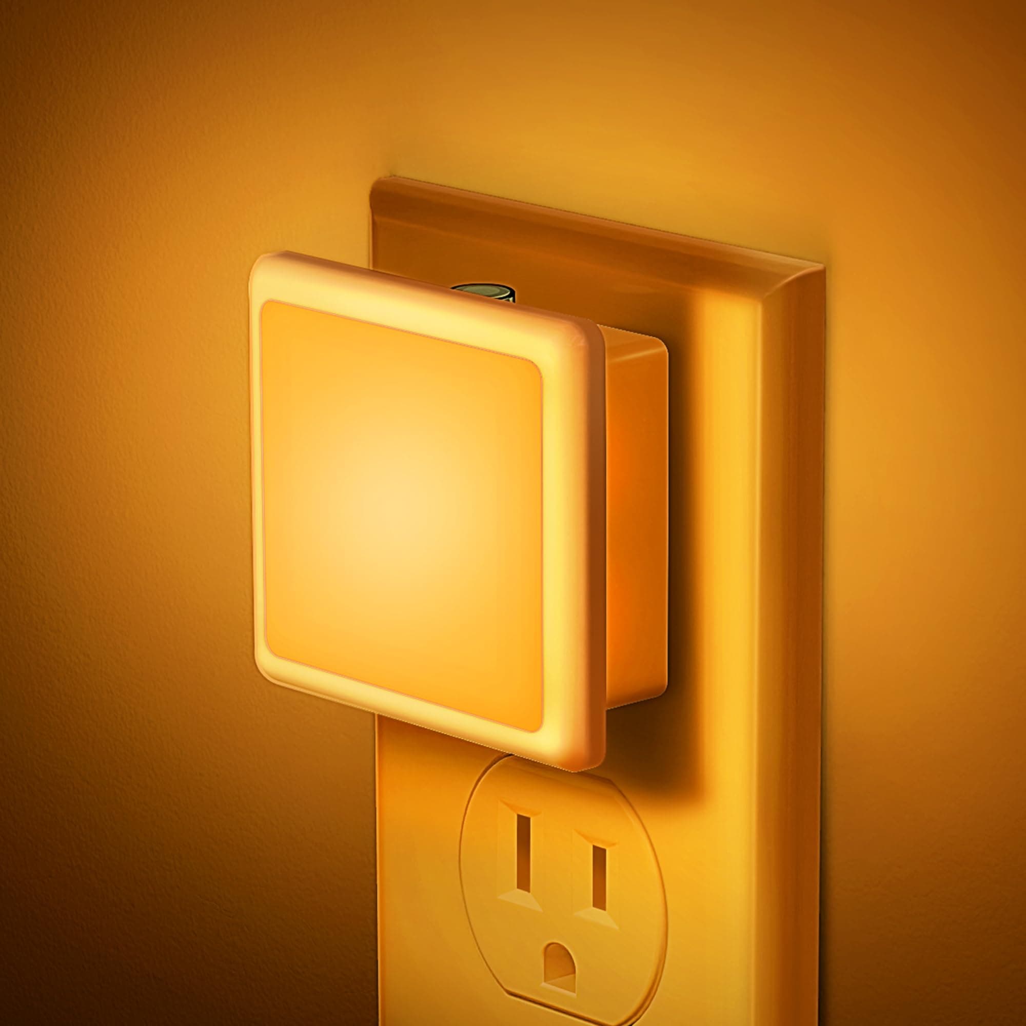 JandCase Amber Night Light[2 Pack], Amber Night Lights Plug into Wall
