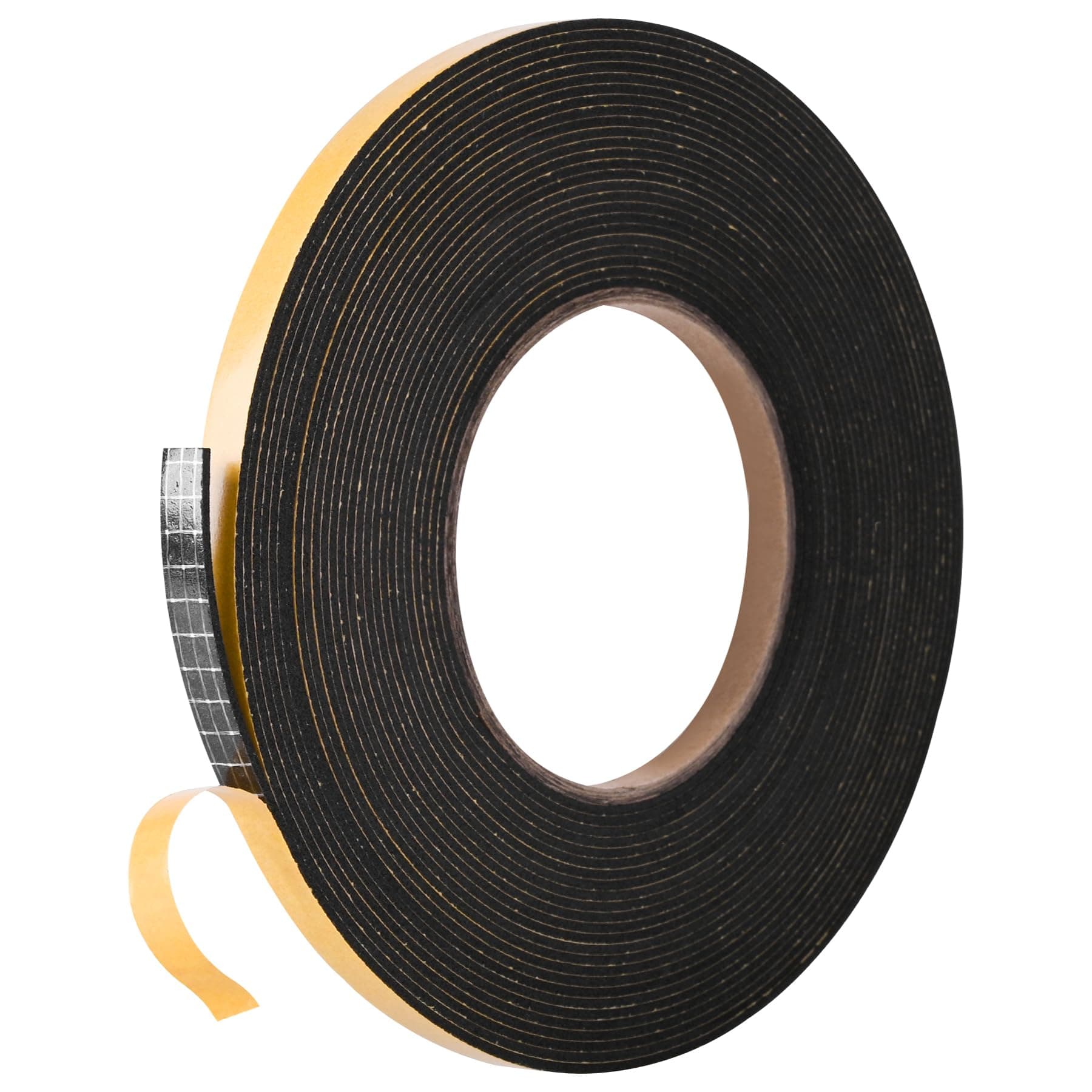 Self Adhesive Foam Tape Weatherstrip 1/4in x 1/16in x 33Ft High Density Foam Insulation Strips Foam Seal Weather Stripping with Strong Adhesive for Door and Window Sound Isolation Soundproofing