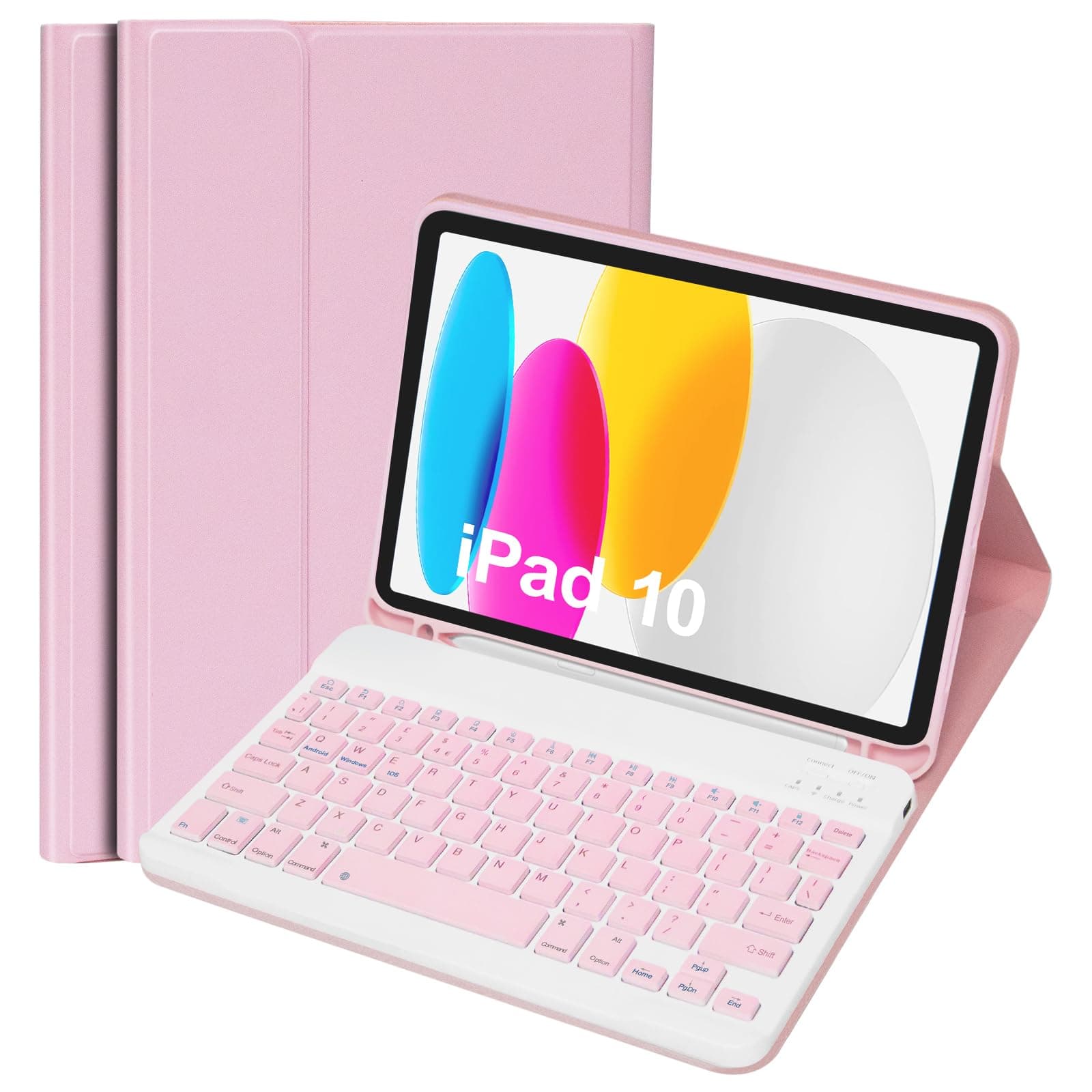 Keyboard Case for iPad 11th Gen (A16) 11" 2025 & 10th Gen 10.9" 2022